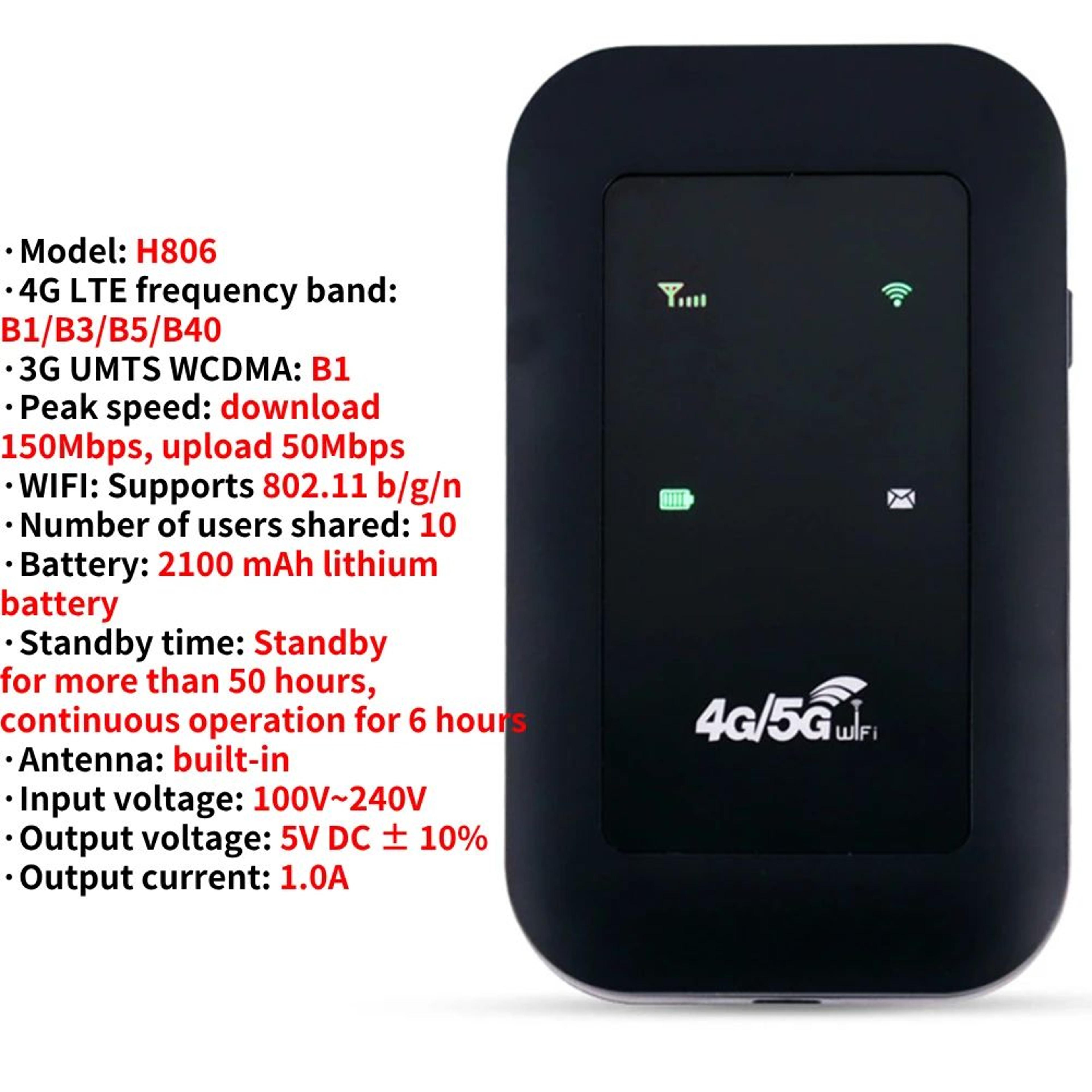 UltraConnect 4G LTE WiFi Router Portable Hotspot With SIM Card Slot  Signal Booster 9