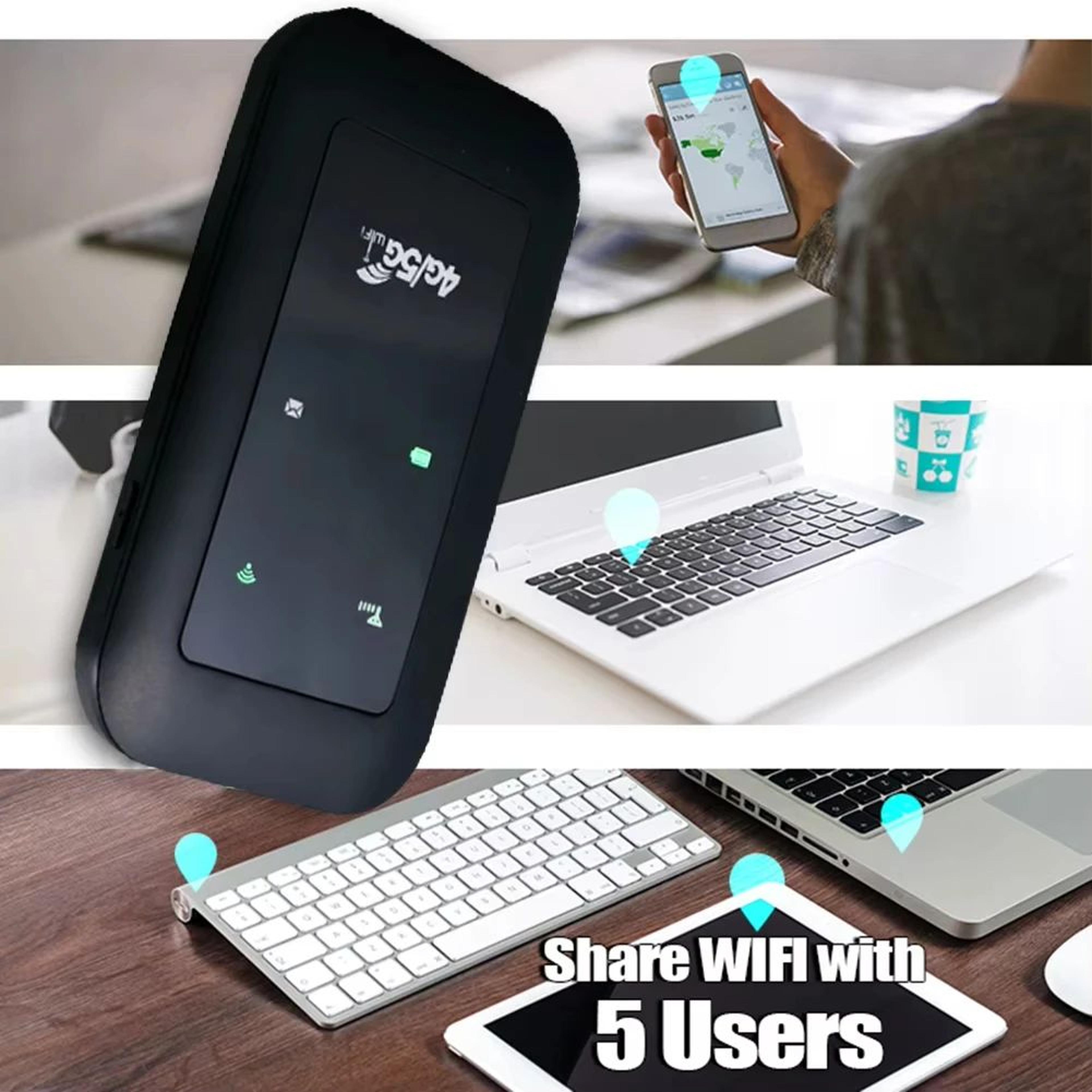 4G Pocket WiFi Router With SIM Card Slot  Portable Mobile Hotspot 150Mbps Wireless Modem 3