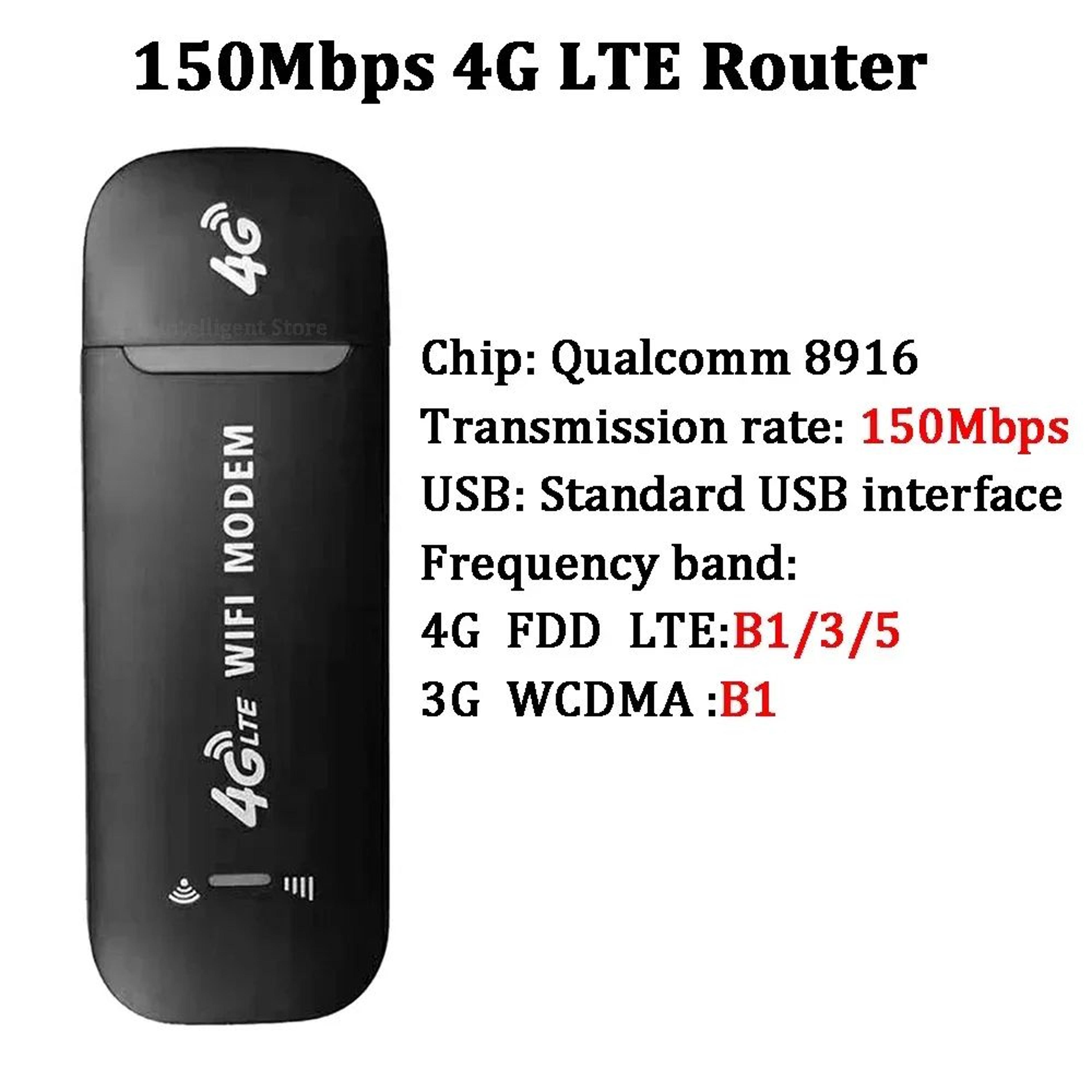 4G Pocket WiFi Router With SIM Card Slot  Portable Mobile Hotspot 150Mbps Wireless Modem 10