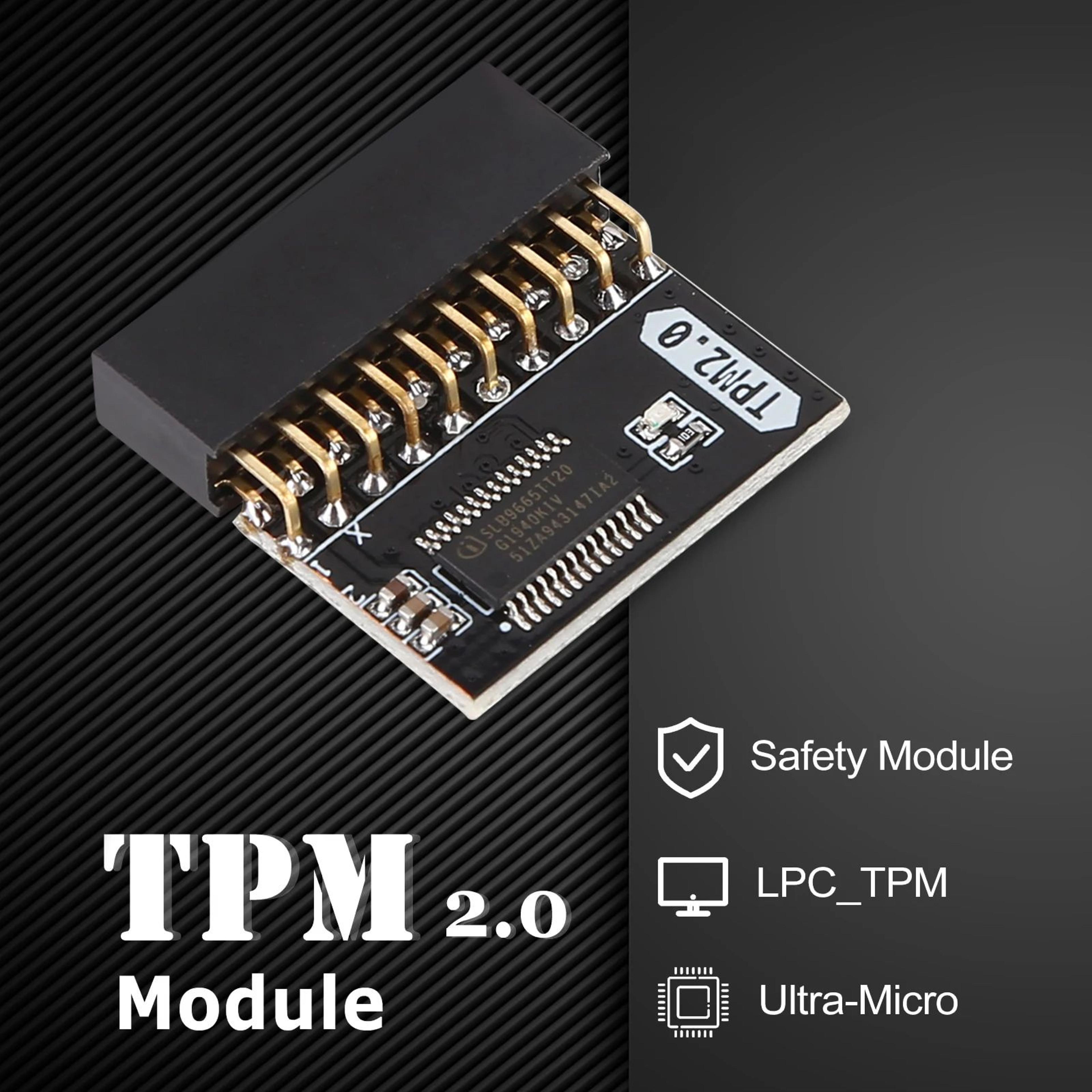 TPM 20 Security Module Board For ASUS  Gigabyte Motherboards  LPC 20Pin Hardware Encryption For Win 2