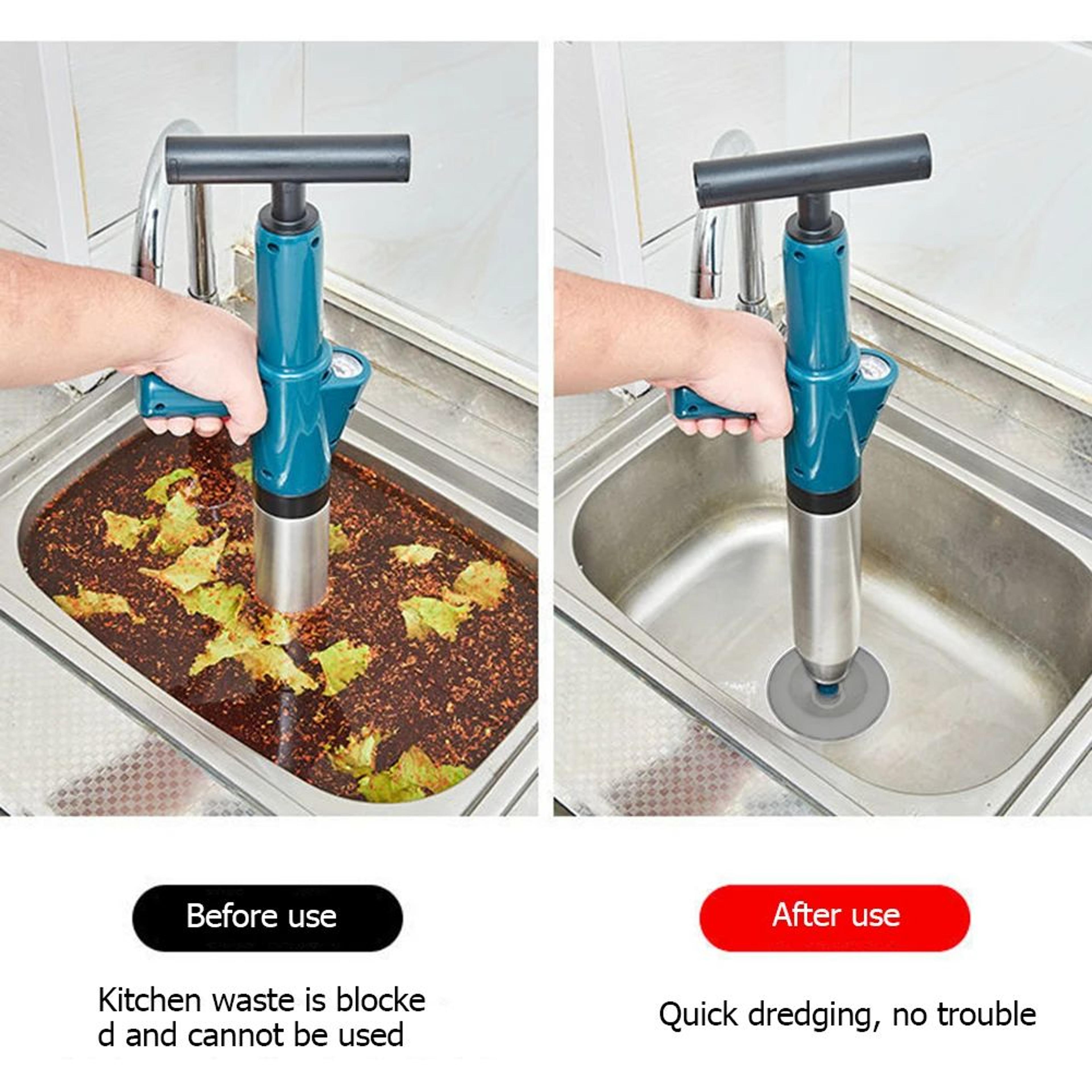 HighPressure Drain Plunger For Toilets Sinks  Showers 4