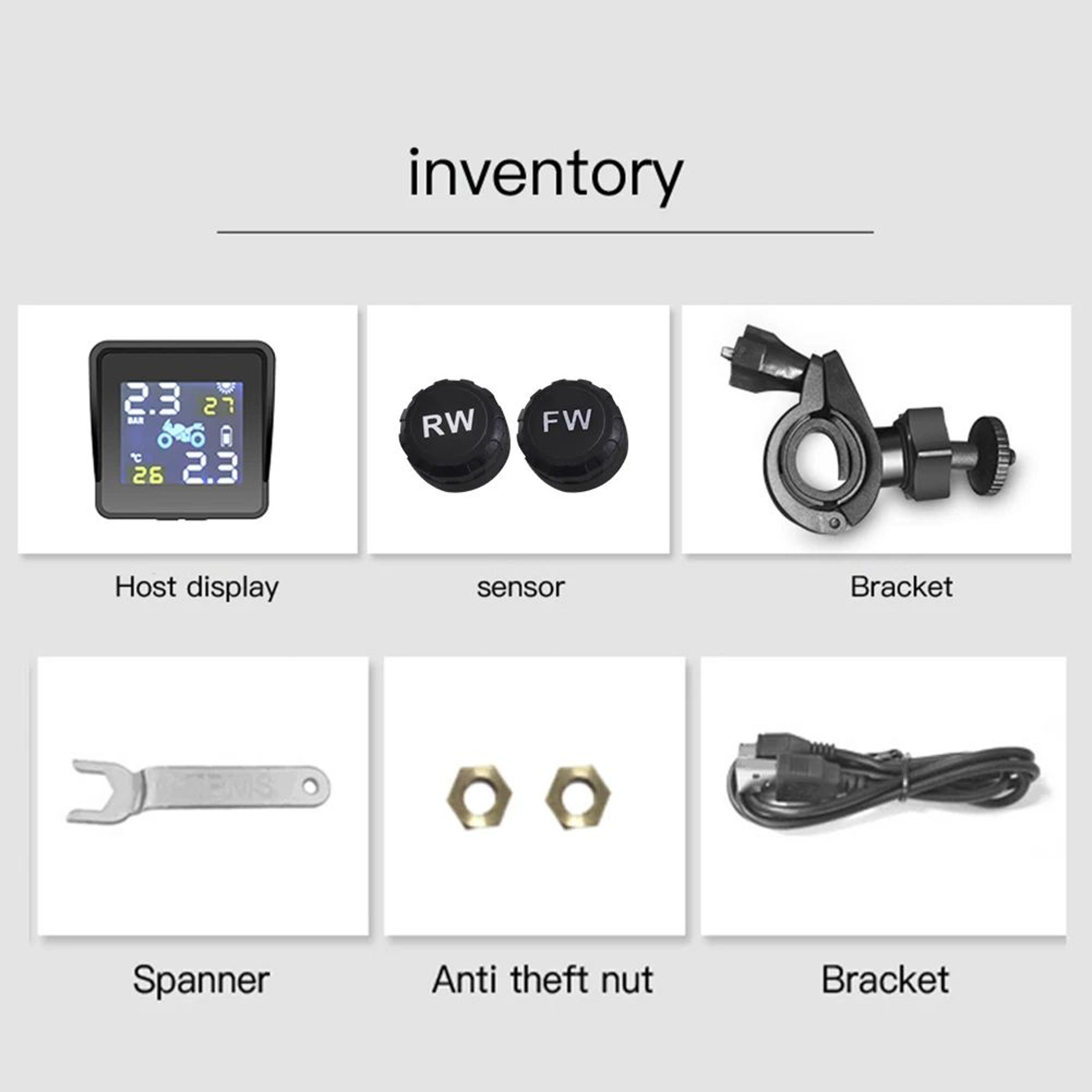 SolarPowered Motorcycle TPMS With Dual HighPrecision Sensors 3