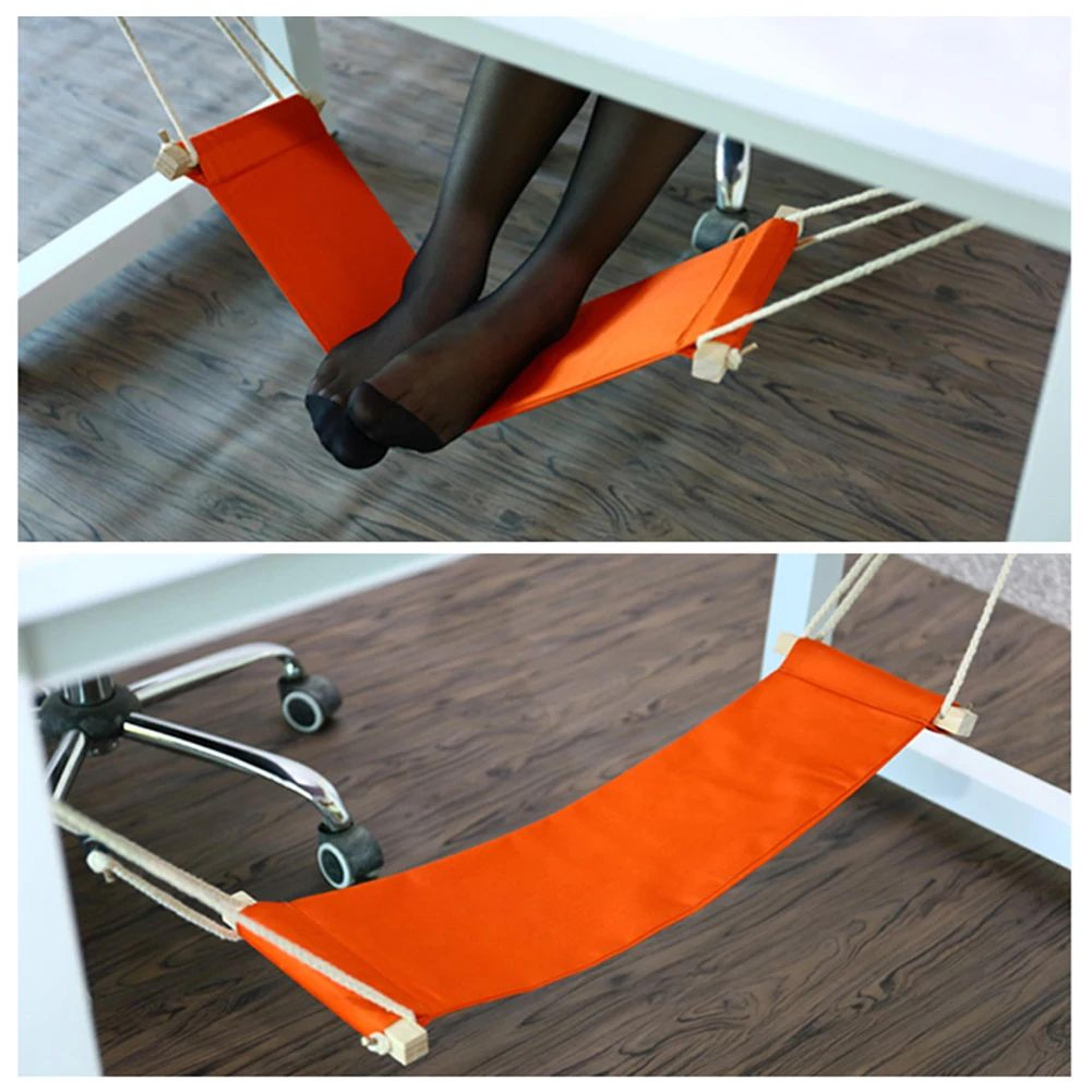 Portable UnderDesk Foot Hammock Adjustable Footrest For Office  Home 1