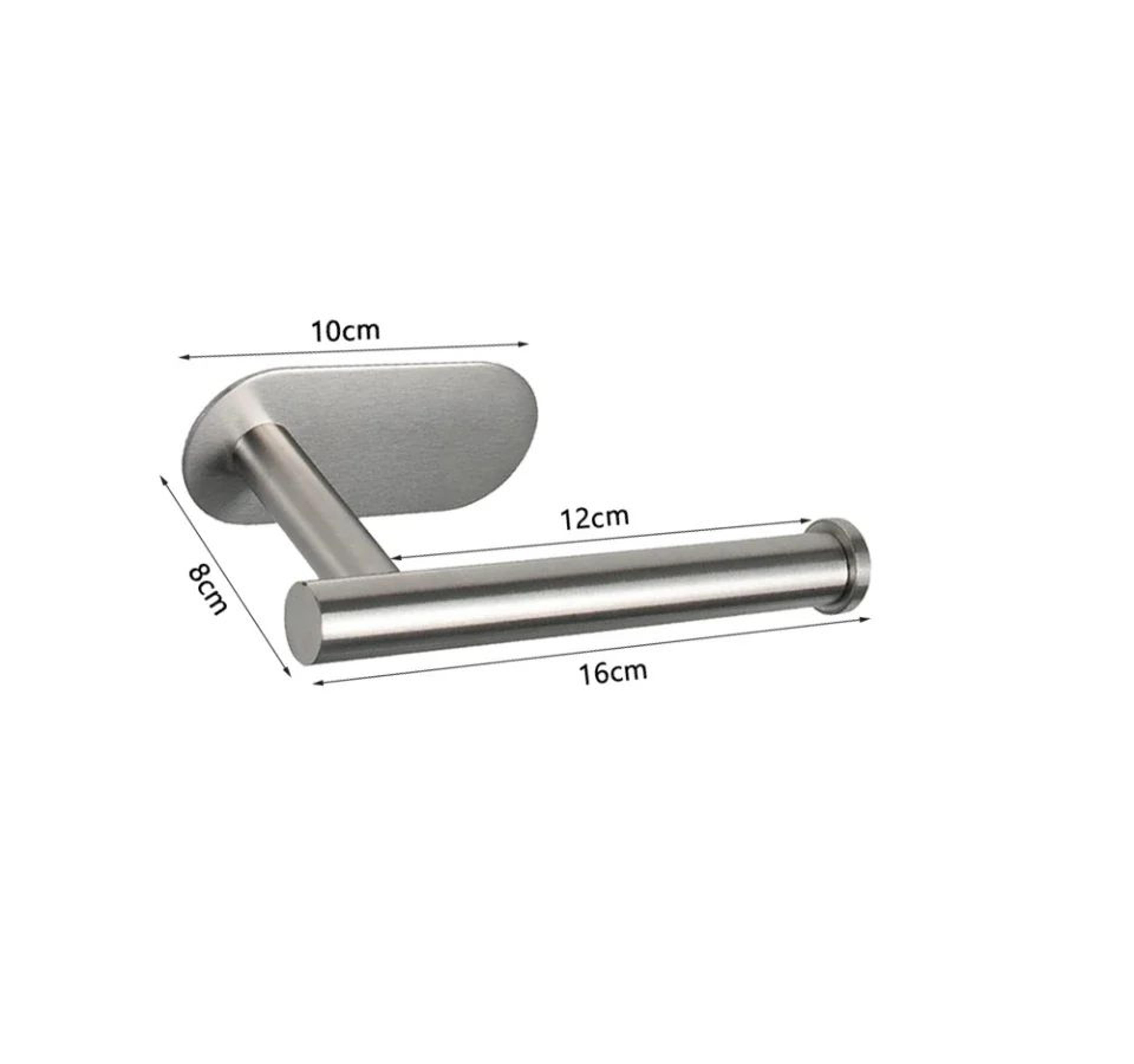 NoDrill Stainless Steel WallMounted Toilet Paper Holder 6