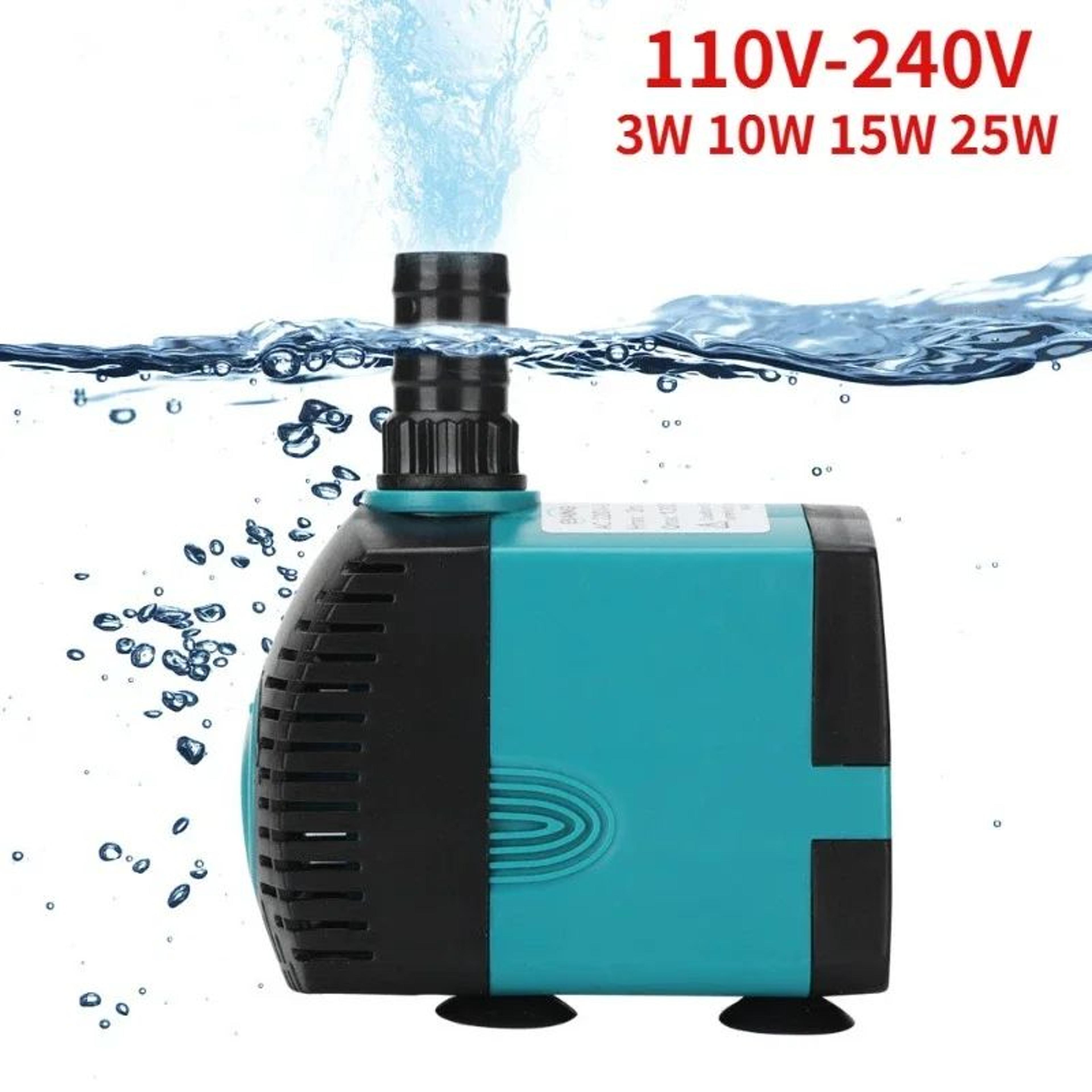 ultra-quiet submersible aquarium water pump with filter (3w–25w)