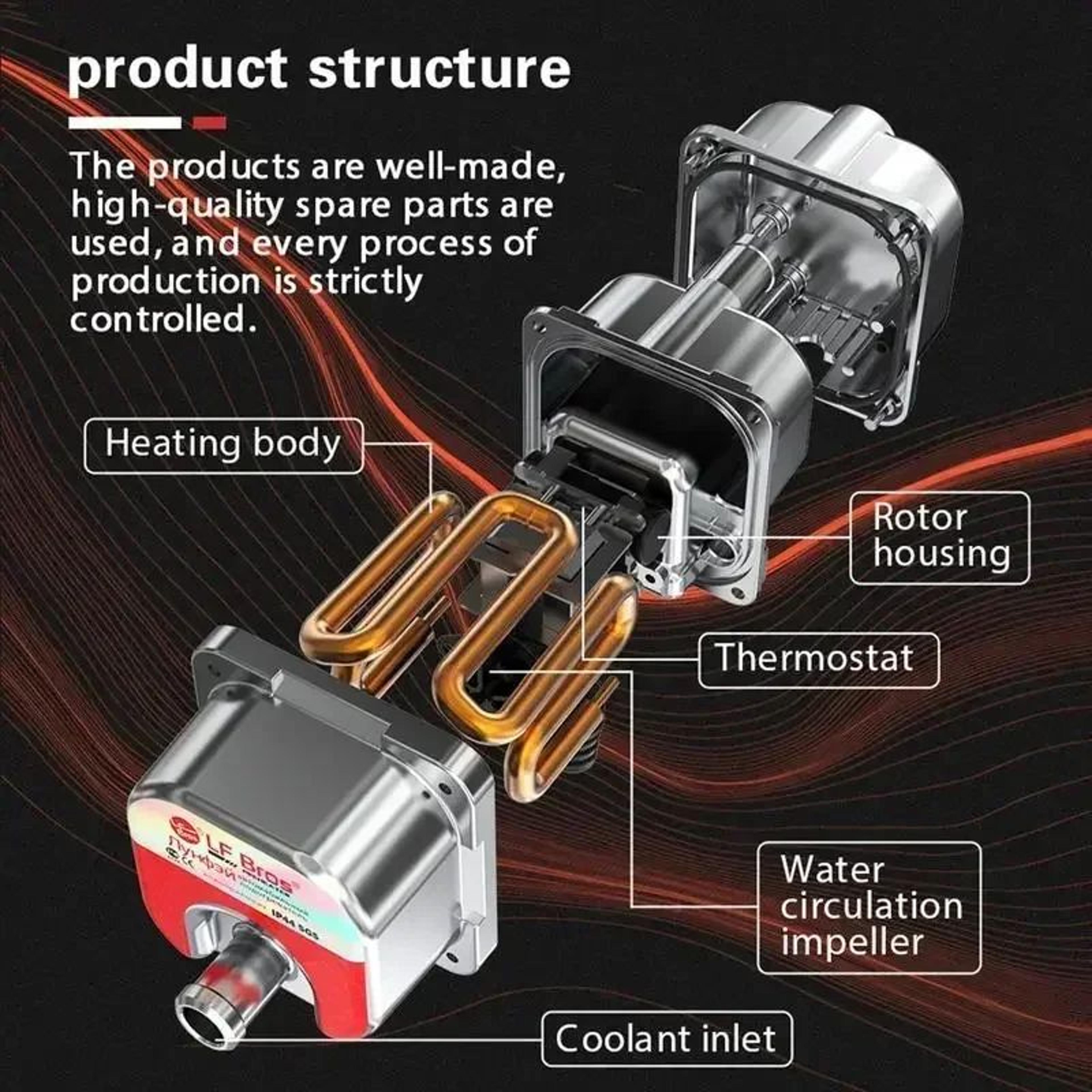 HighPerformance 3000W Diesel Engine Coolant Heater For Cars  Trucks 220V 4