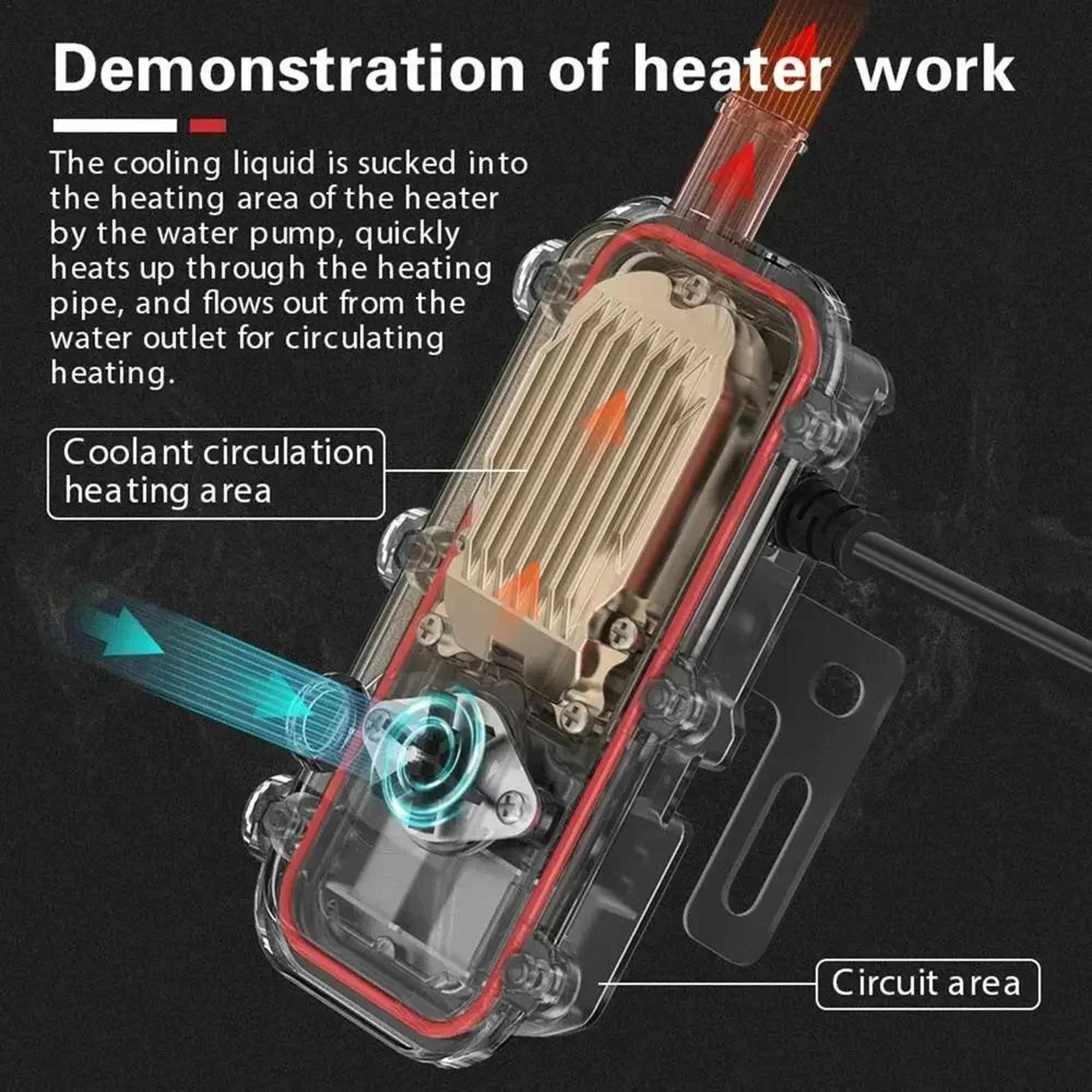 HighPerformance 3000W Diesel Engine Coolant Heater For Cars  Trucks 220V 11