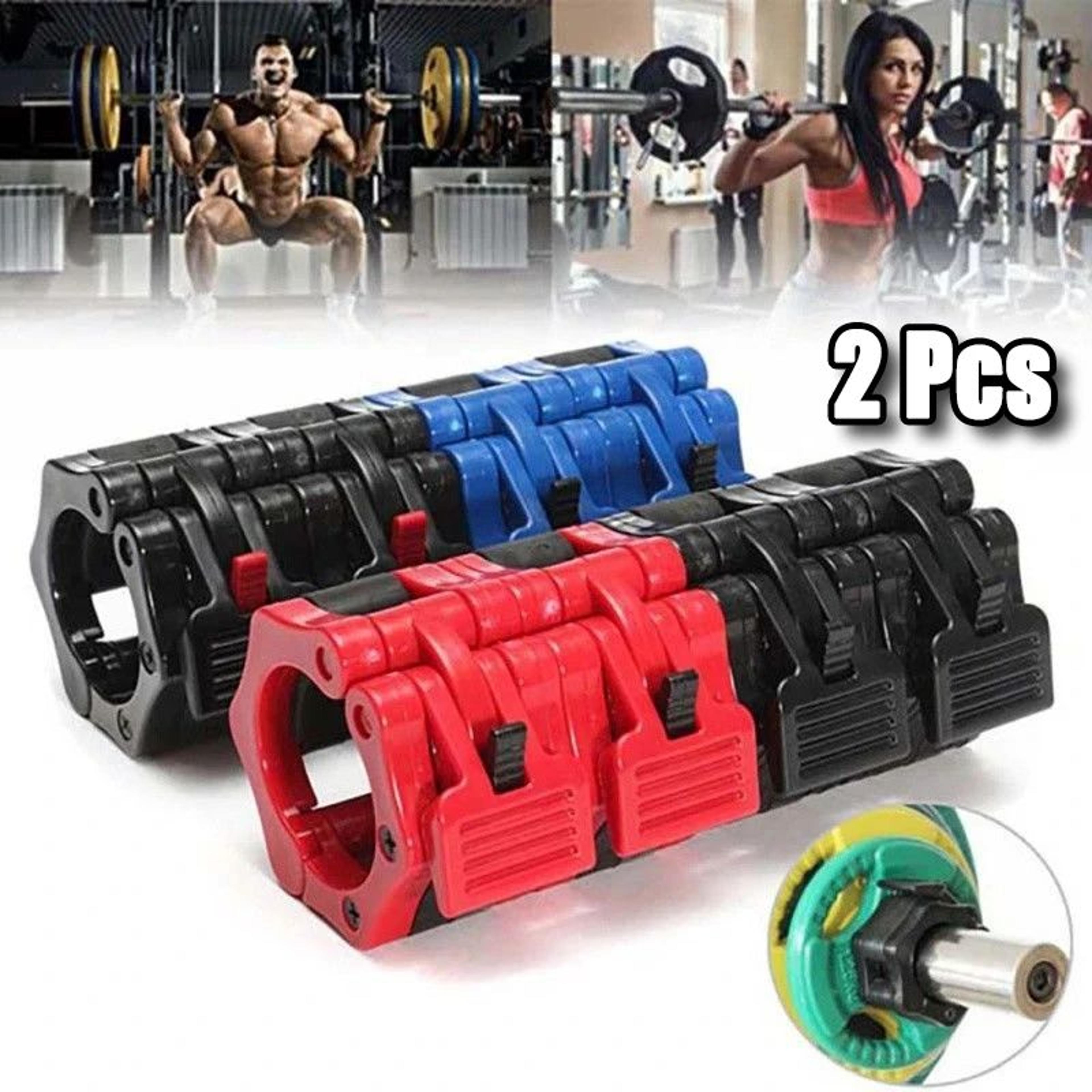 QuickLock Pro 2550mm Barbell Collars For Secure Weightlifting 1