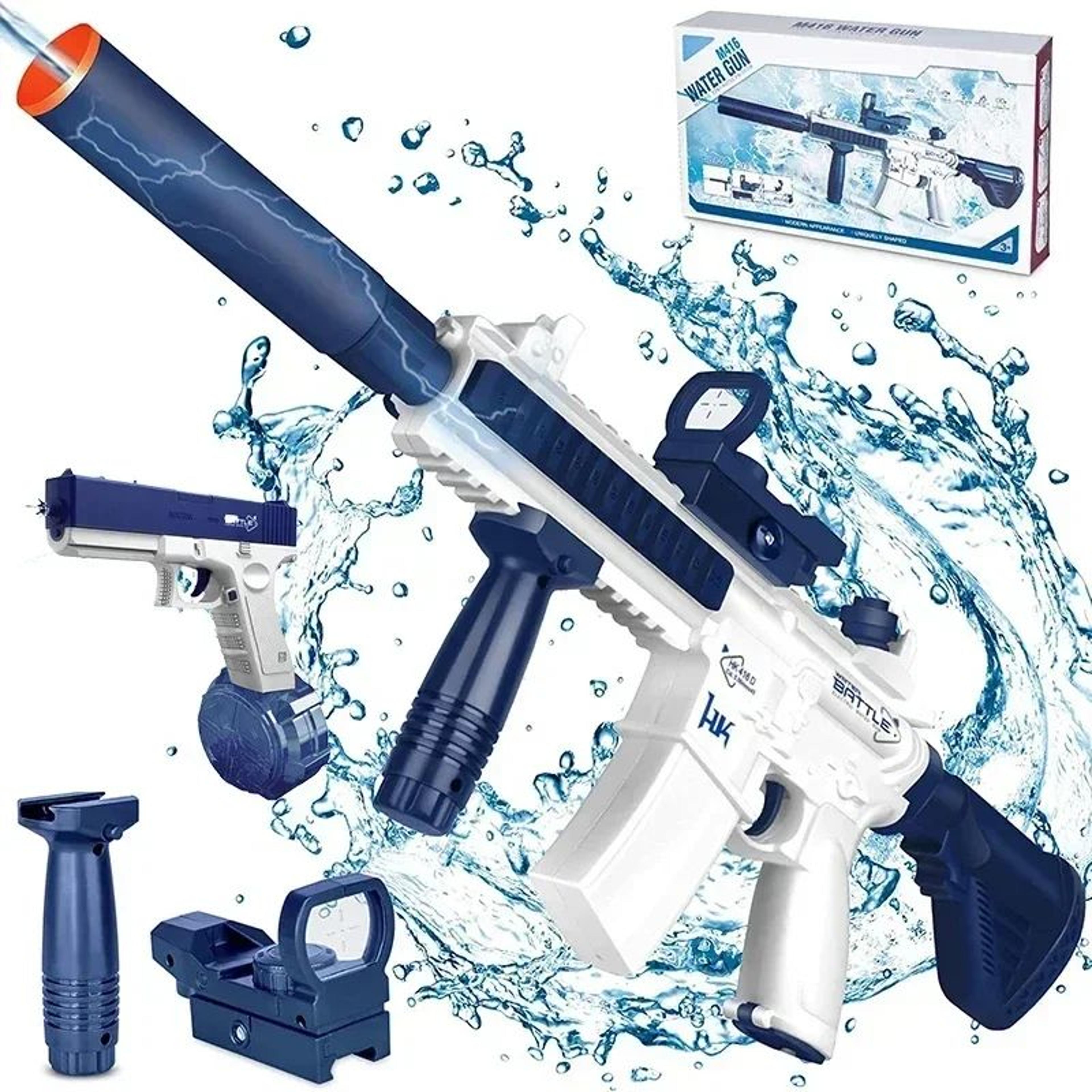 AquaStrike Pro M416 Electric Water Gun  Fully Automatic Rechargeable Blaster For Kids  Teens 0