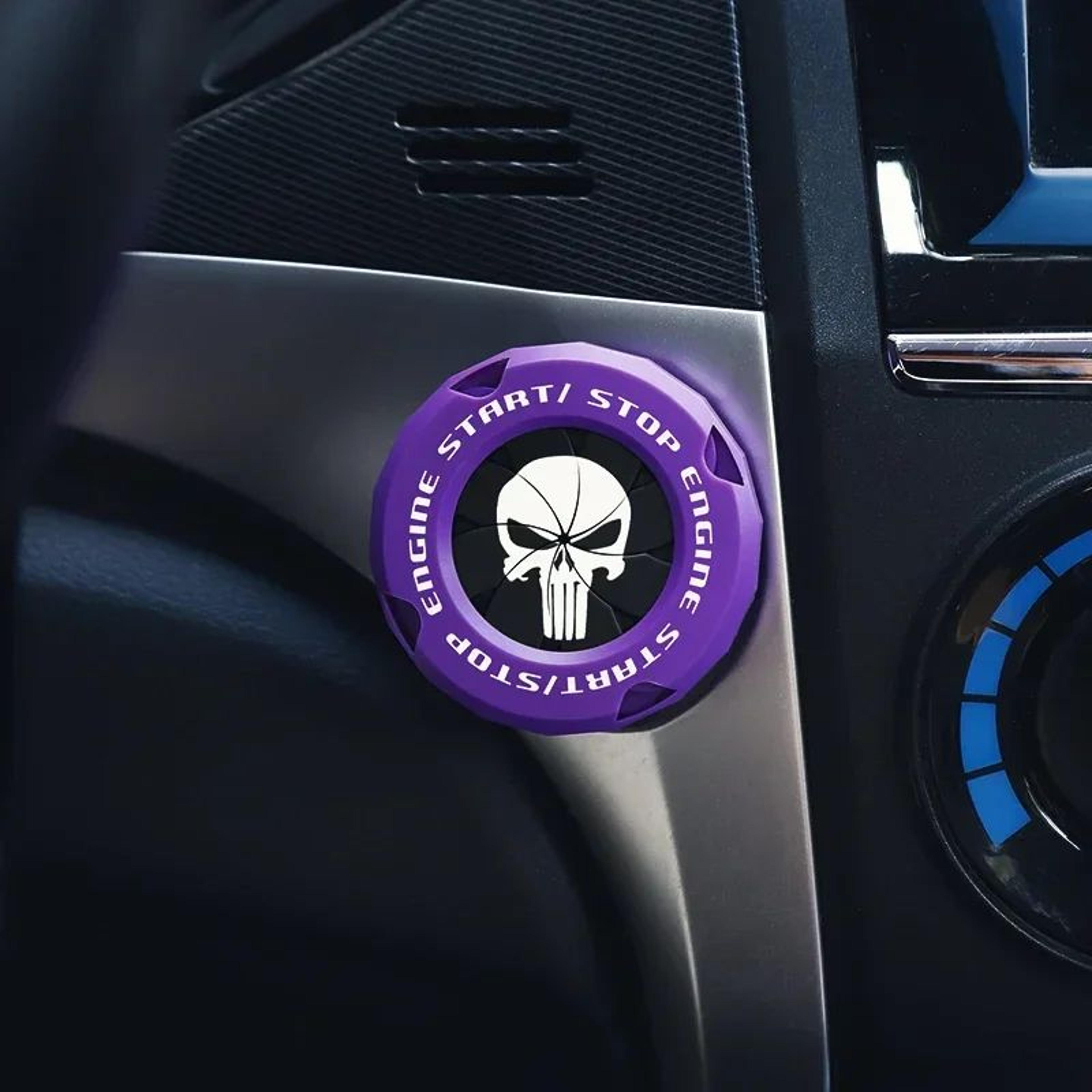 OneTouch Rotary Start Button Cover  Durable Ignition Protection Ring For Cars  Motorcycles 5