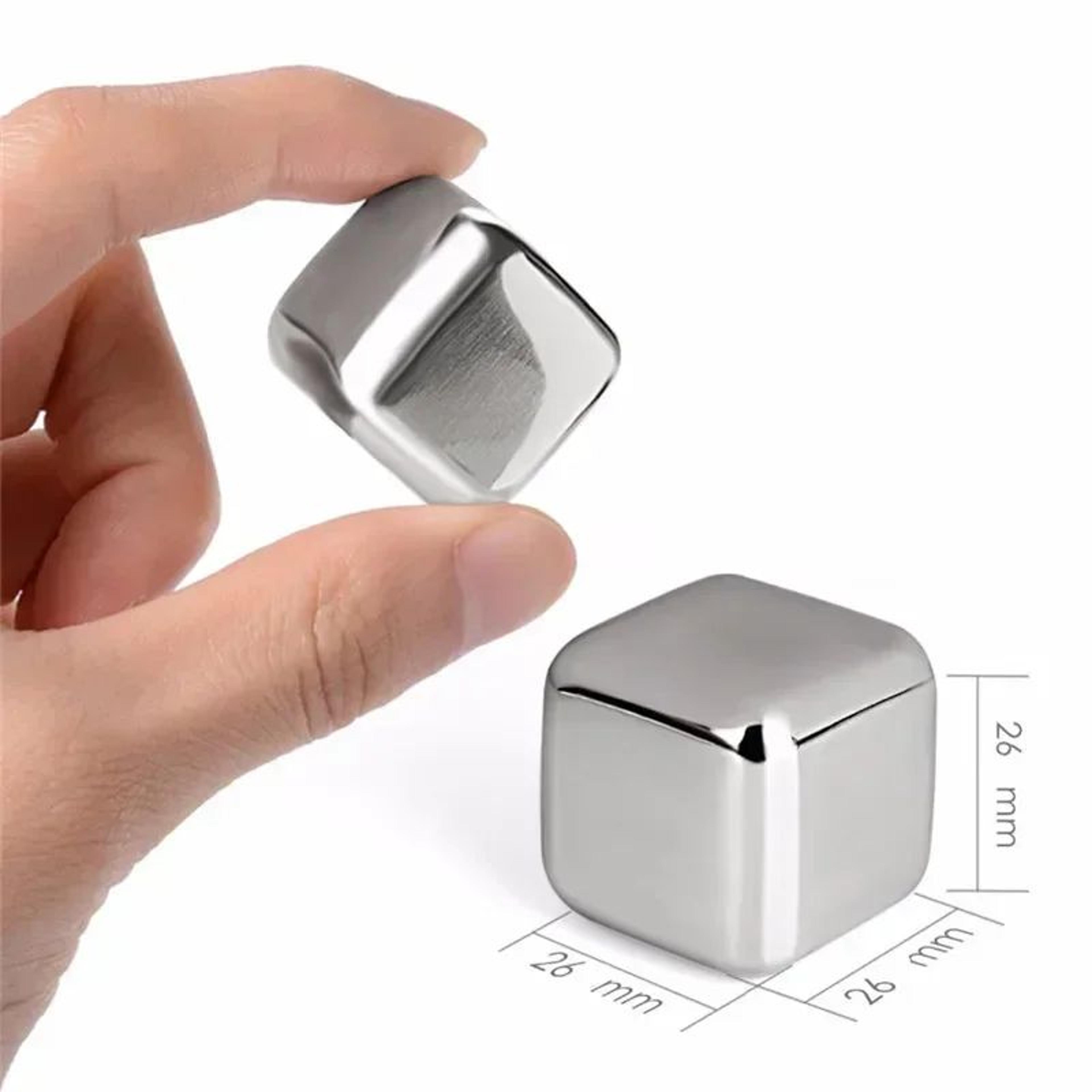 Stainless Steel Whiskey Stones Reusable Ice Cubes Set For Perfectly Chilled Drinks 5