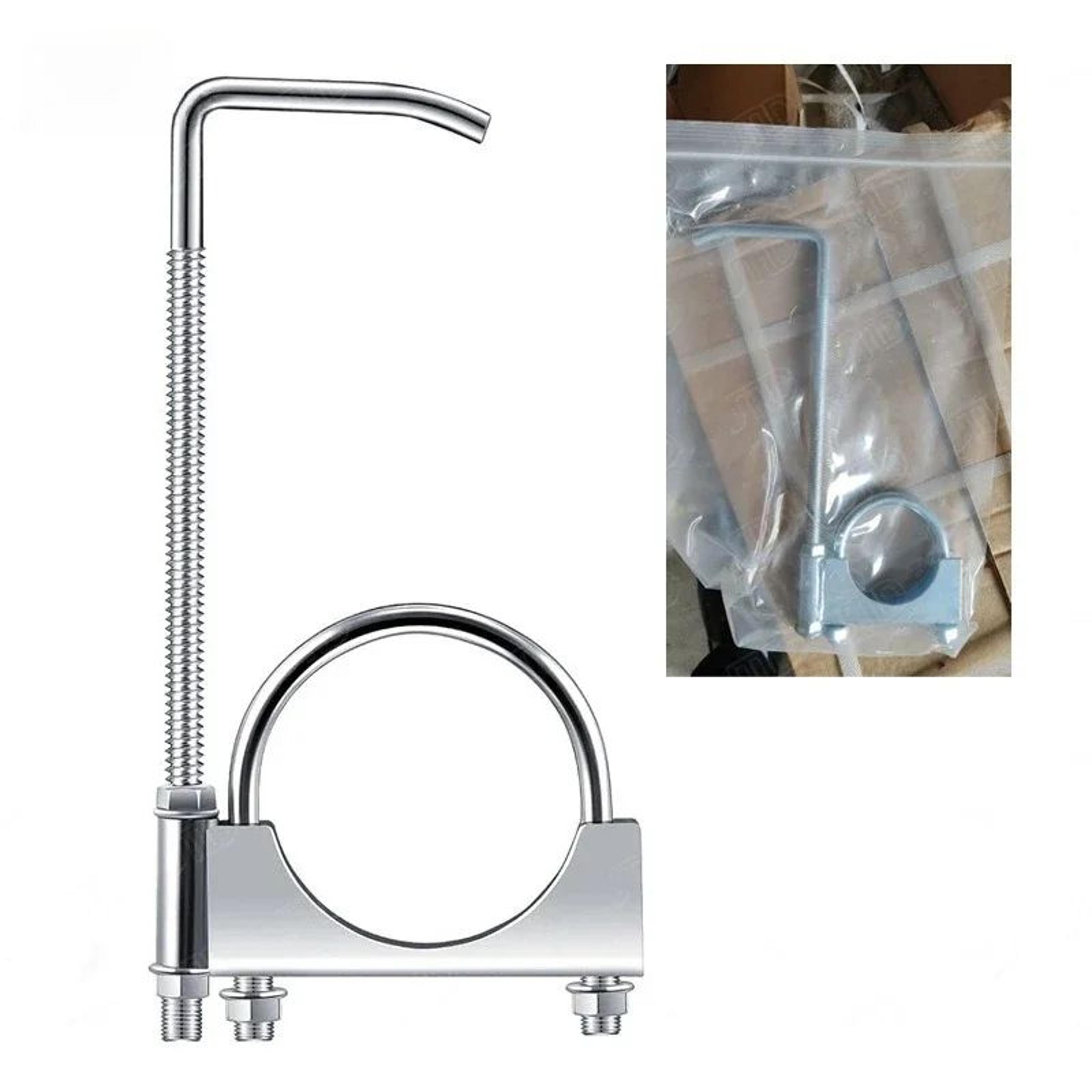 HeavyDuty 25 Inch Exhaust Clamp With Hanger For Secure Muffler Support 6