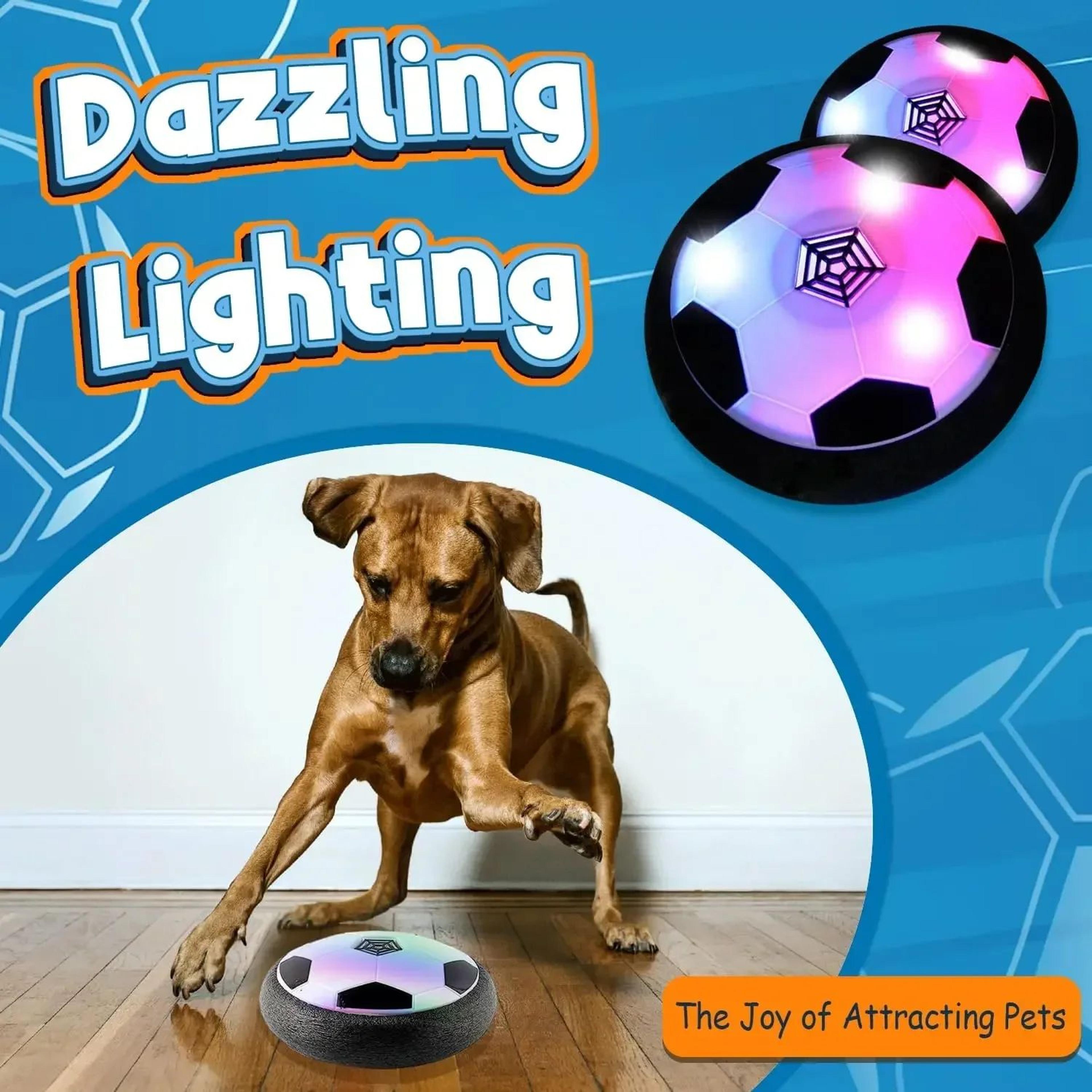 UFO Hover Ball Interactive Dog Toy With LED Lights  Music For Indoor Play 2