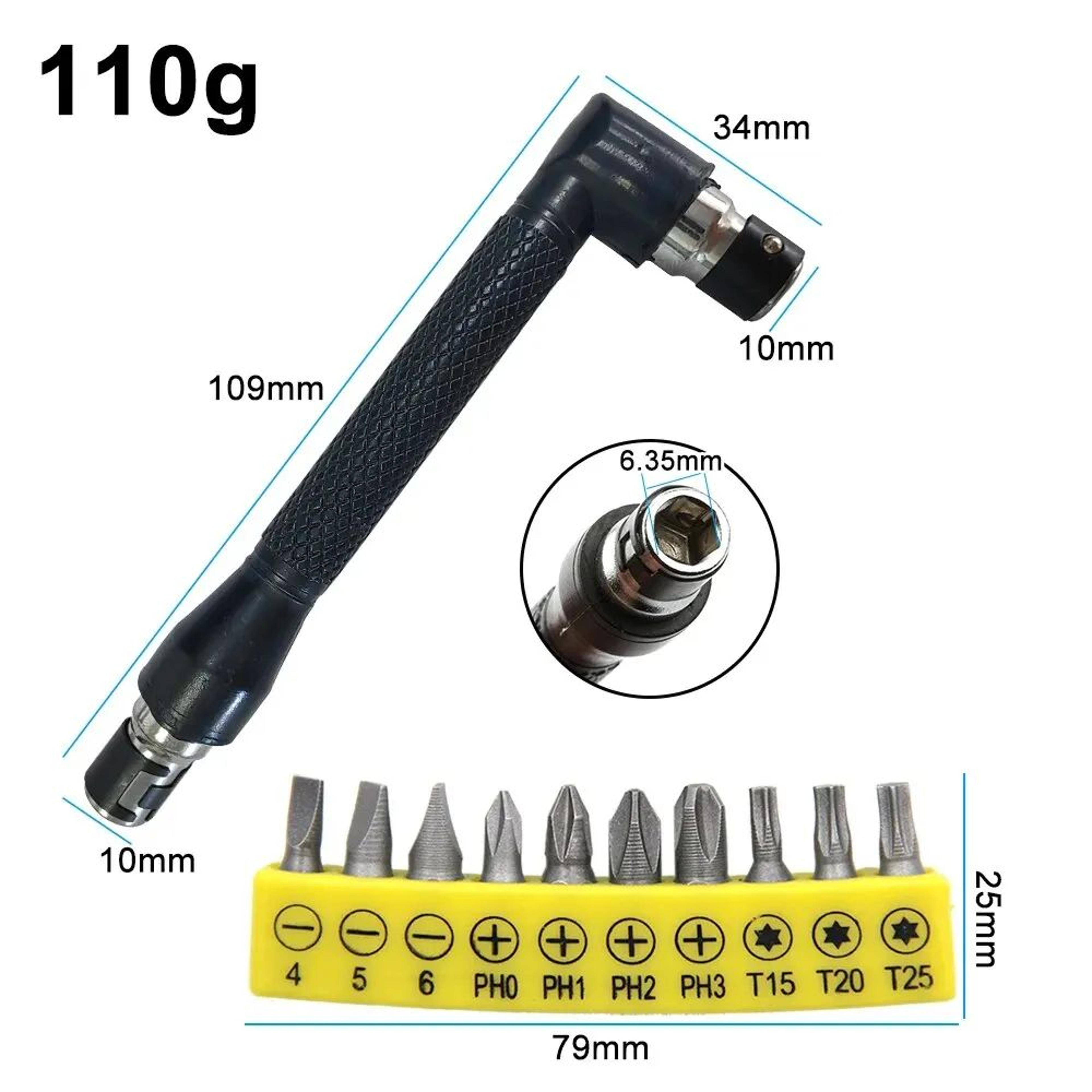 Premium 10Piece LShaped Hex Screwdriver Set With 14 90Degree Screwdriver Design  HeavyDuty Magnetic 6