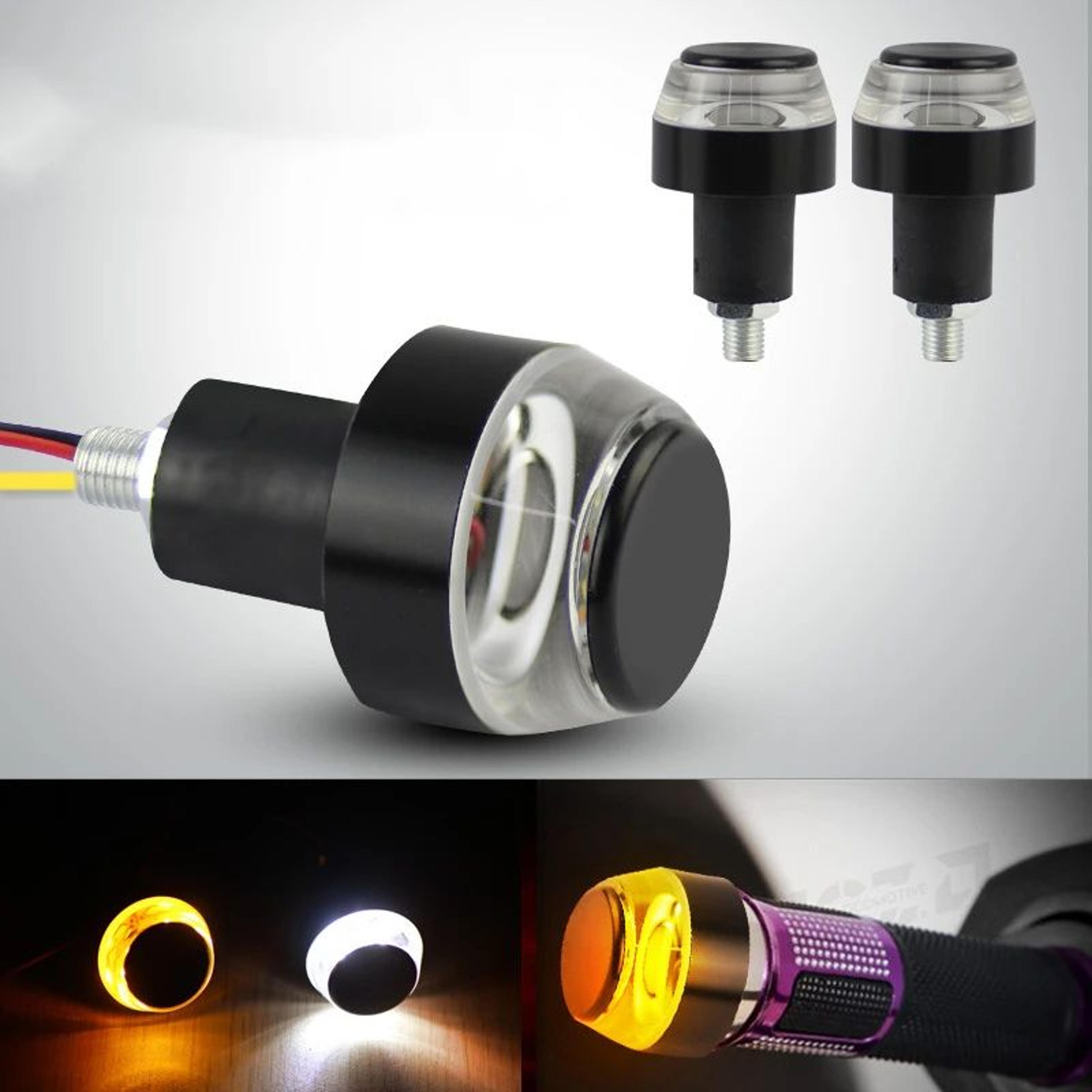 led handlebar end turn signals for motorcycles – 12v universal bar-end blinkers