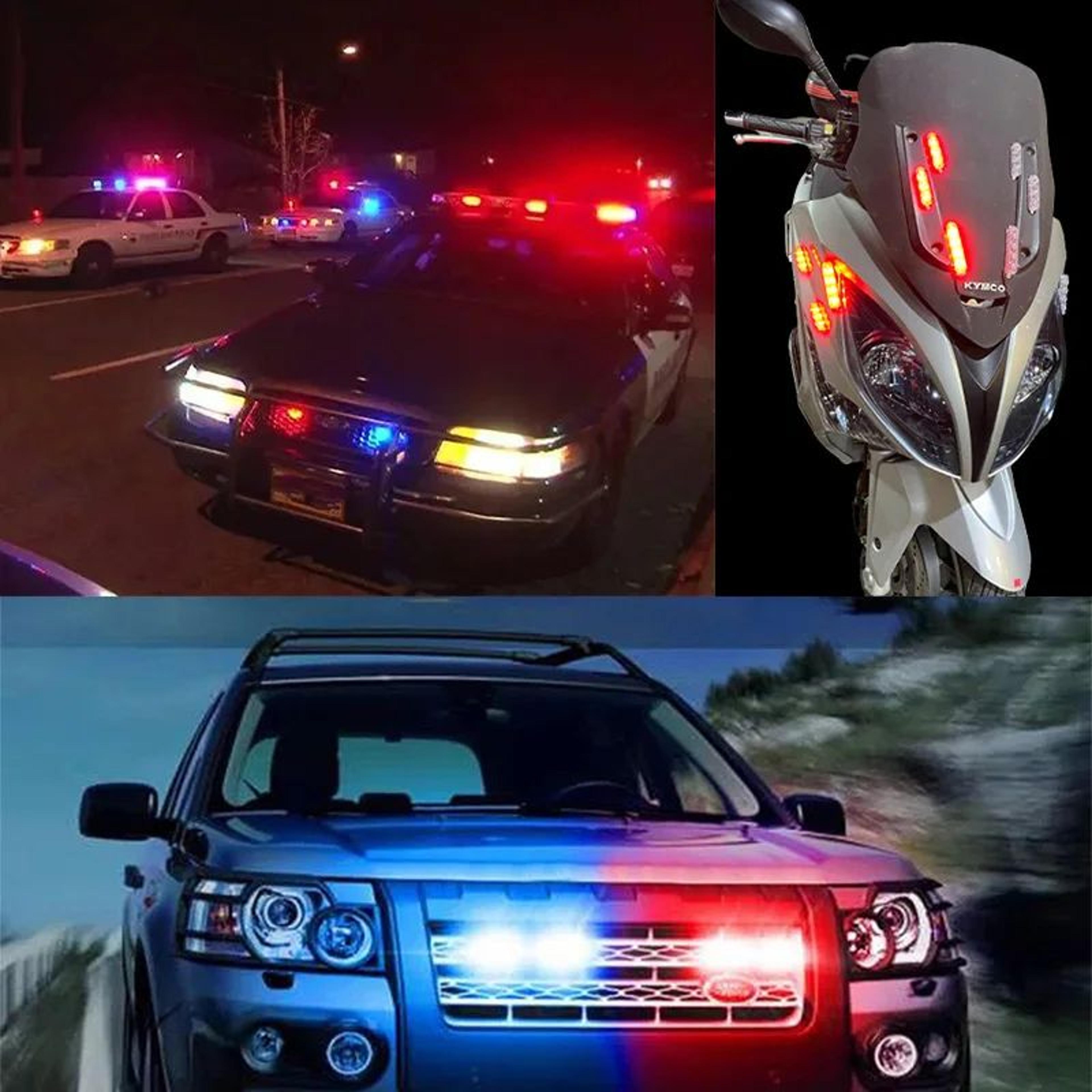 TriGuard LED Strobe Emergency Warning Light For Cars  Motorcycles 0