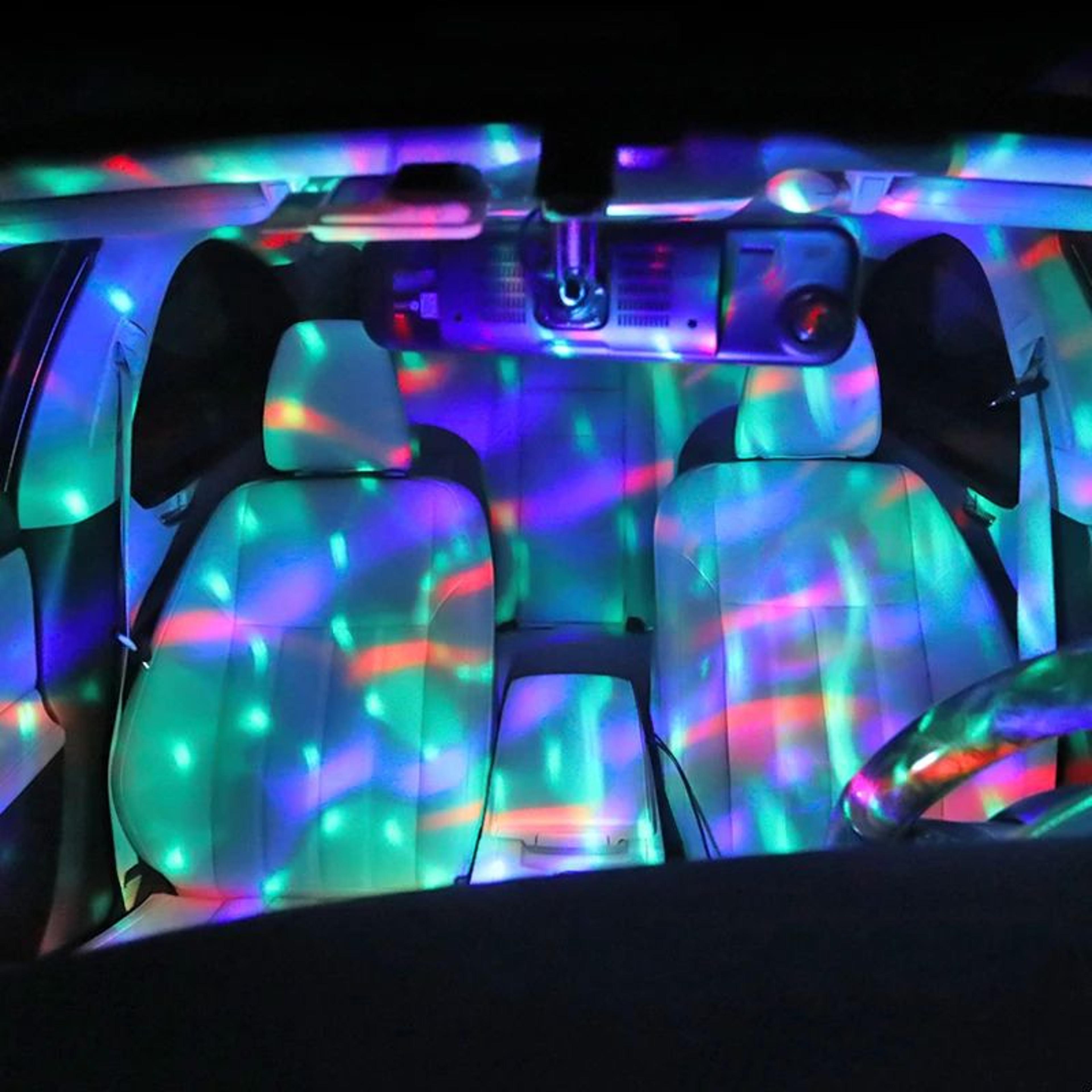 SoundActivated Car Ambient Light USB RGB DJ Mini 4