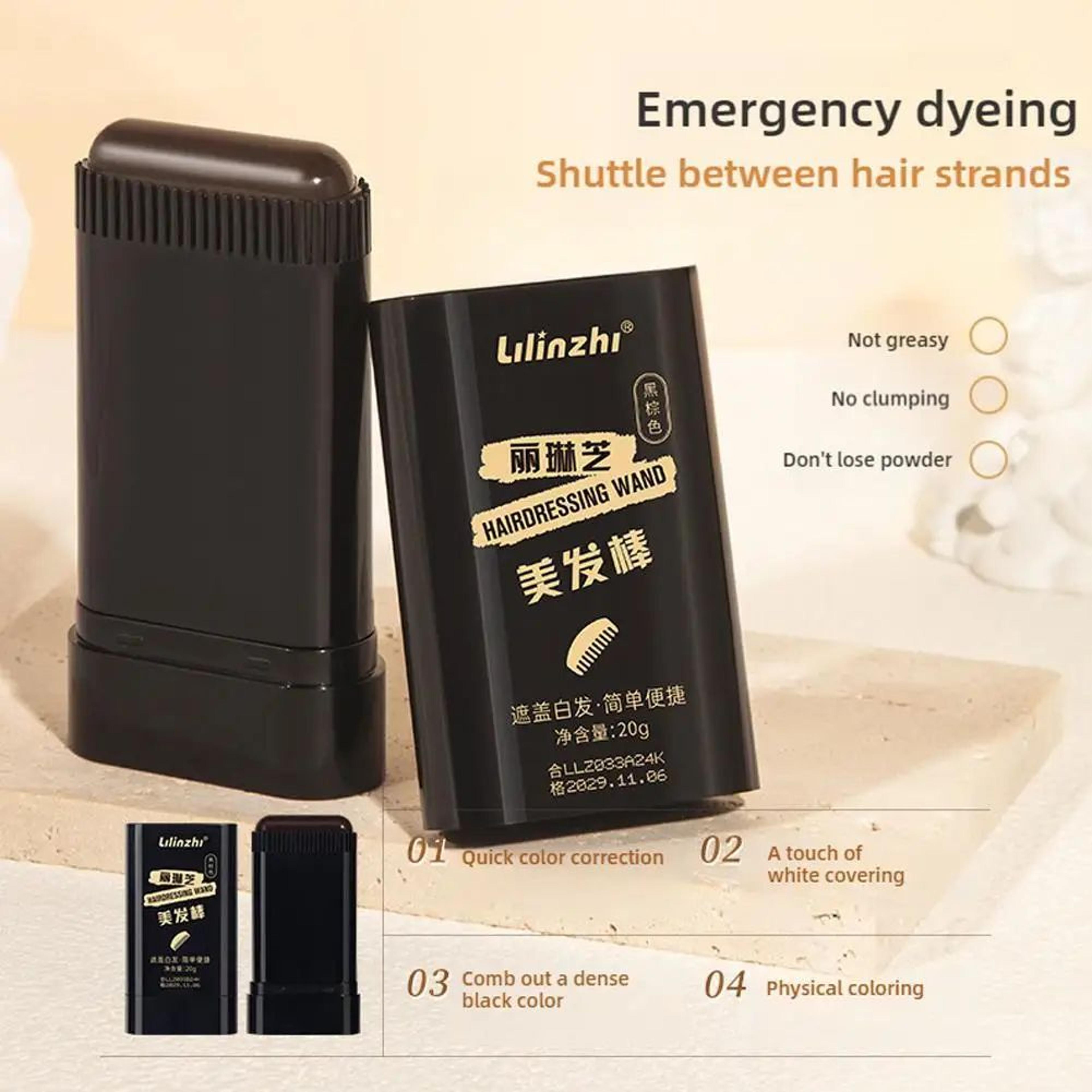 Instant TouchUp Hair Color Comb Stick  Portable Gray Hair Concealer For Natural Coverage 5