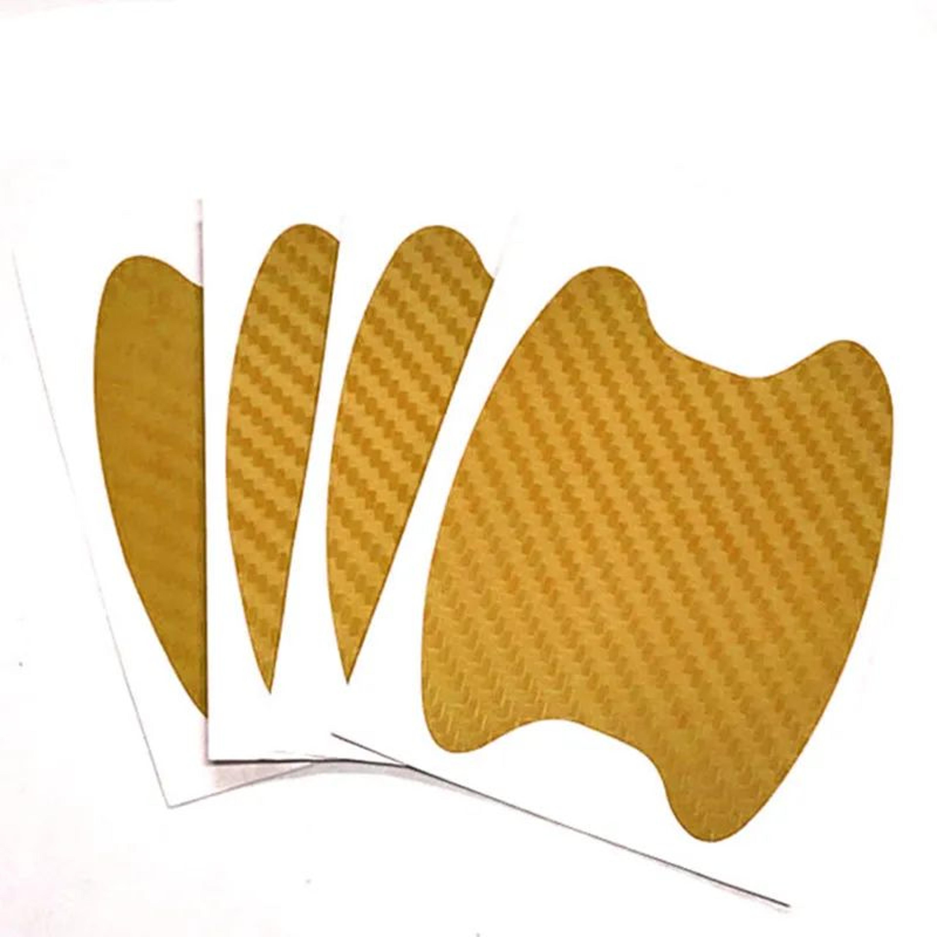 Carbon Fiber Car Door Handle Scratch Protector  4Piece Car Door Protection Film For Exterior Stylin 12