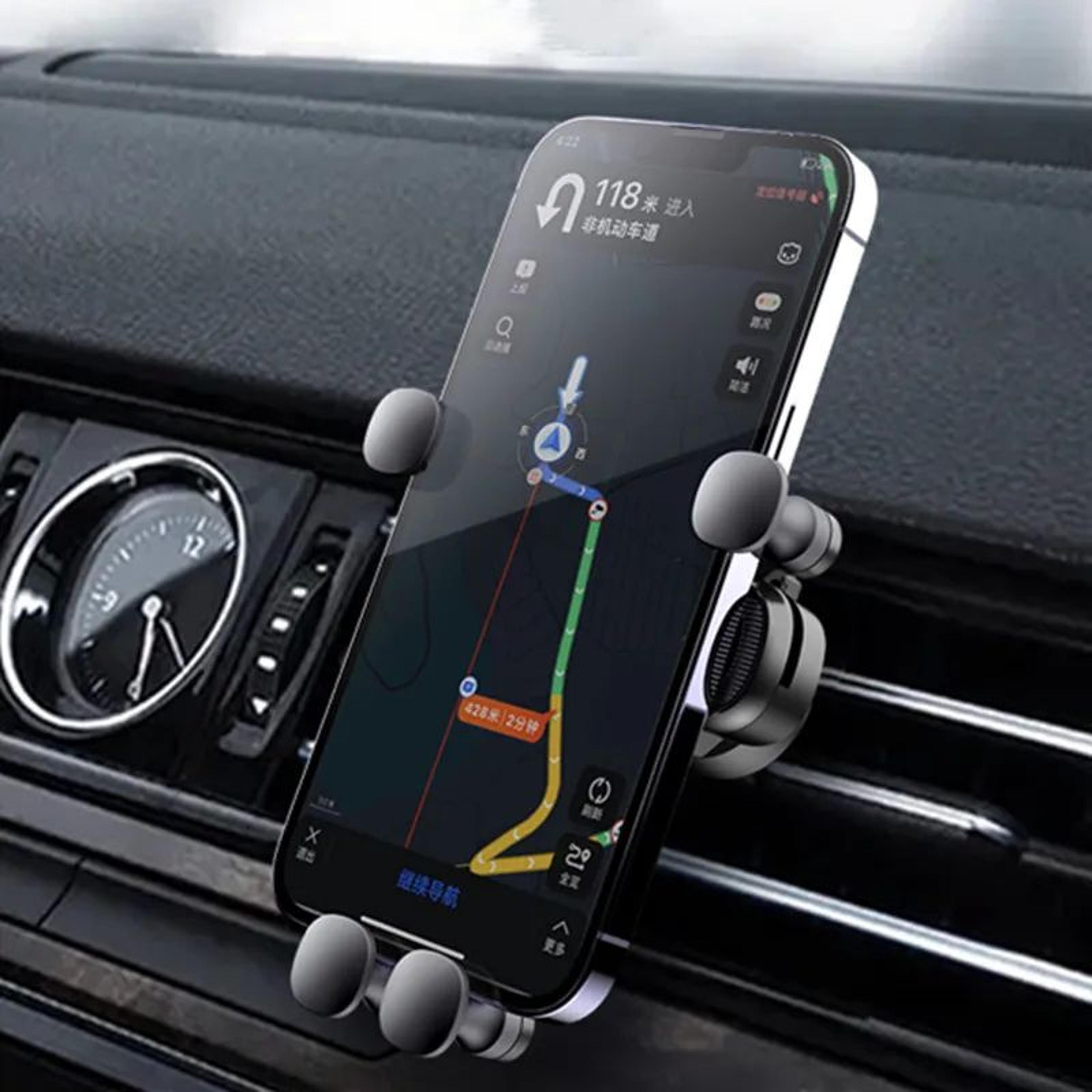GravityLock Universal Car Air Vent Phone Holder  OneHanded Shockproof Mount For Safer Driving 2
