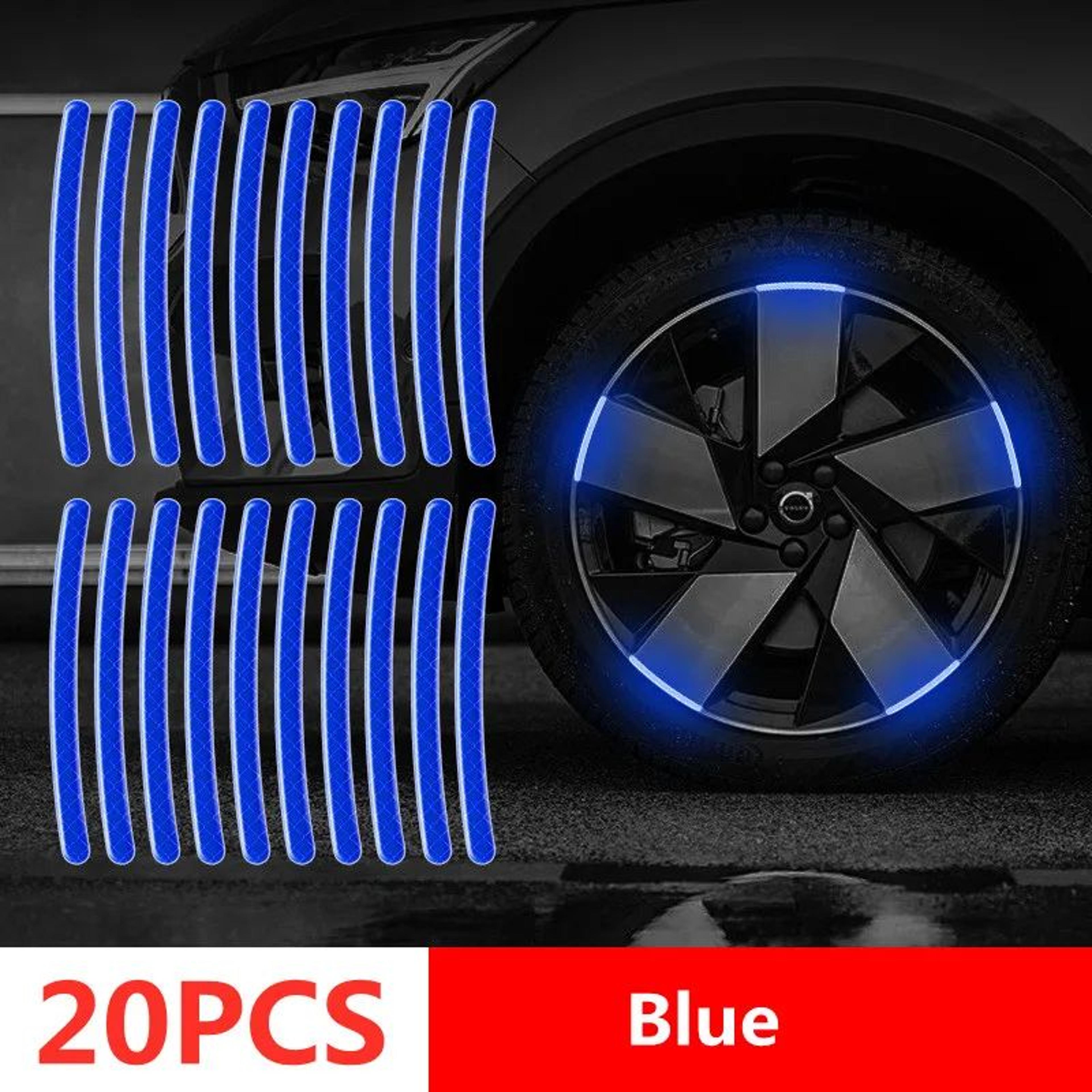 Reflective Car Wheel Hub  Door Edge Safety Warning Tape Strips 5