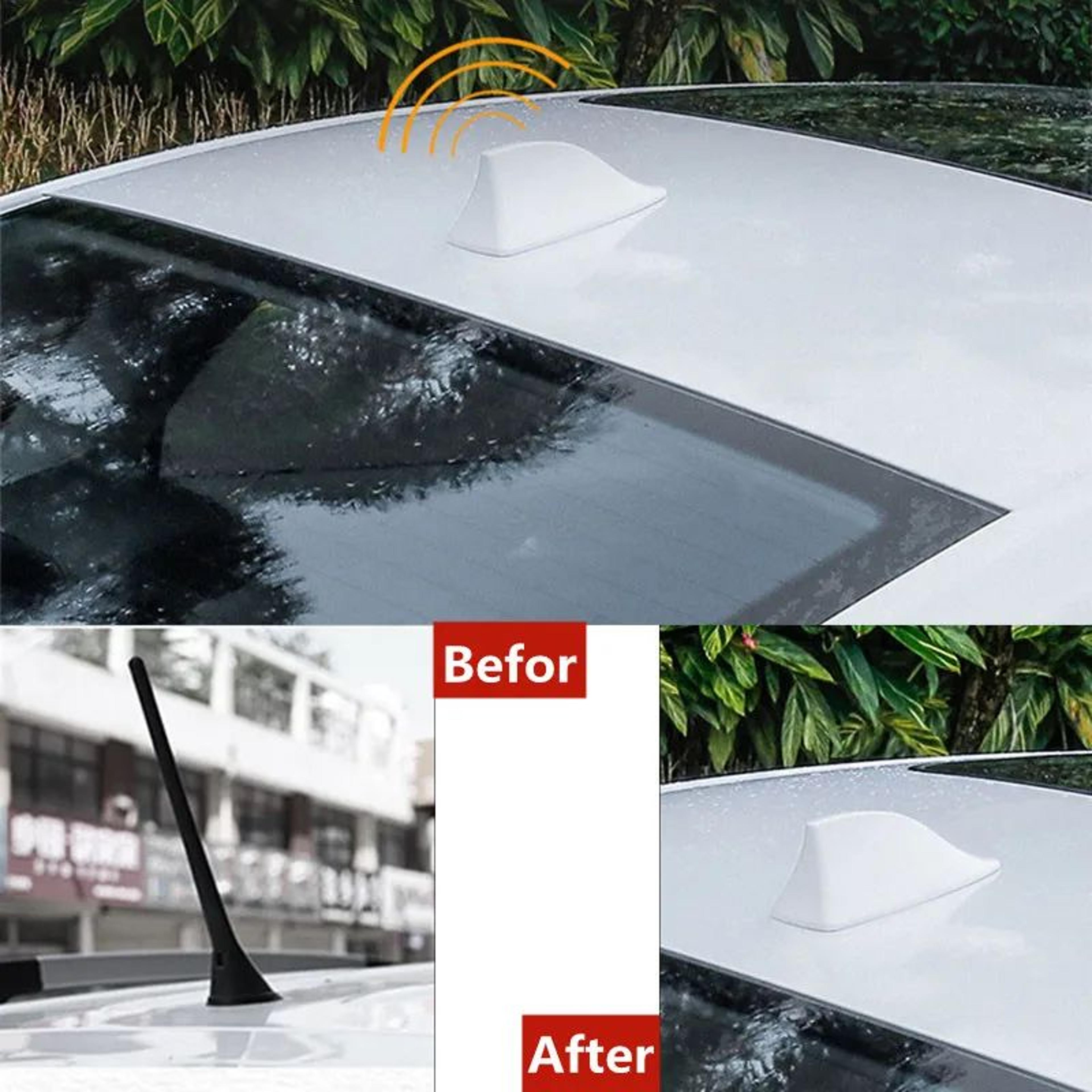 Sleek Shark Fin Antenna Cover  Universal Car Roof Radio Signal Aerial Upgrade 4