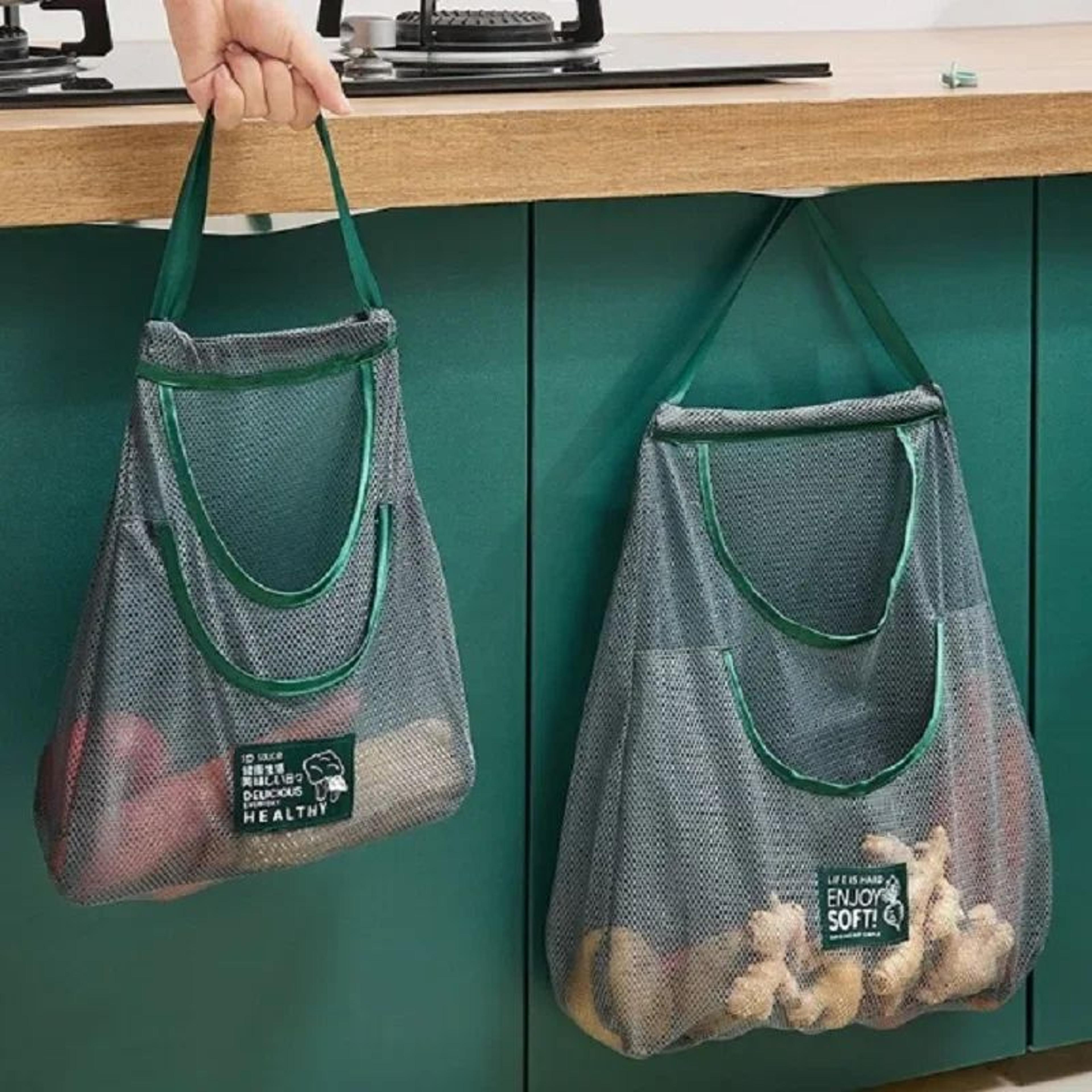Reusable Hanging Mesh Produce Storage Bags For Fruits  Vegetables 3
