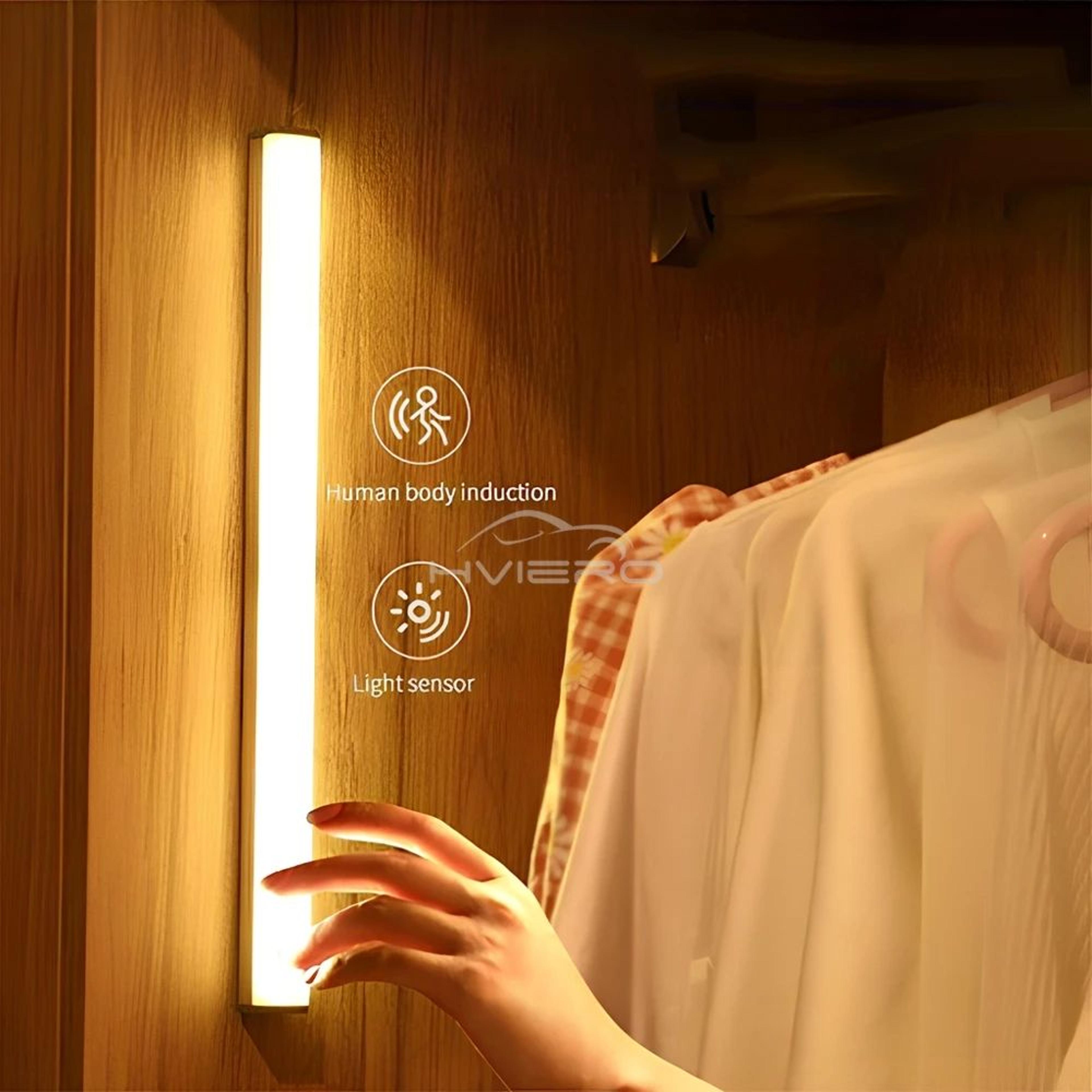 Rechargeable Motion Sensor LED Night Light For Cabinets Stairs  Closets 1