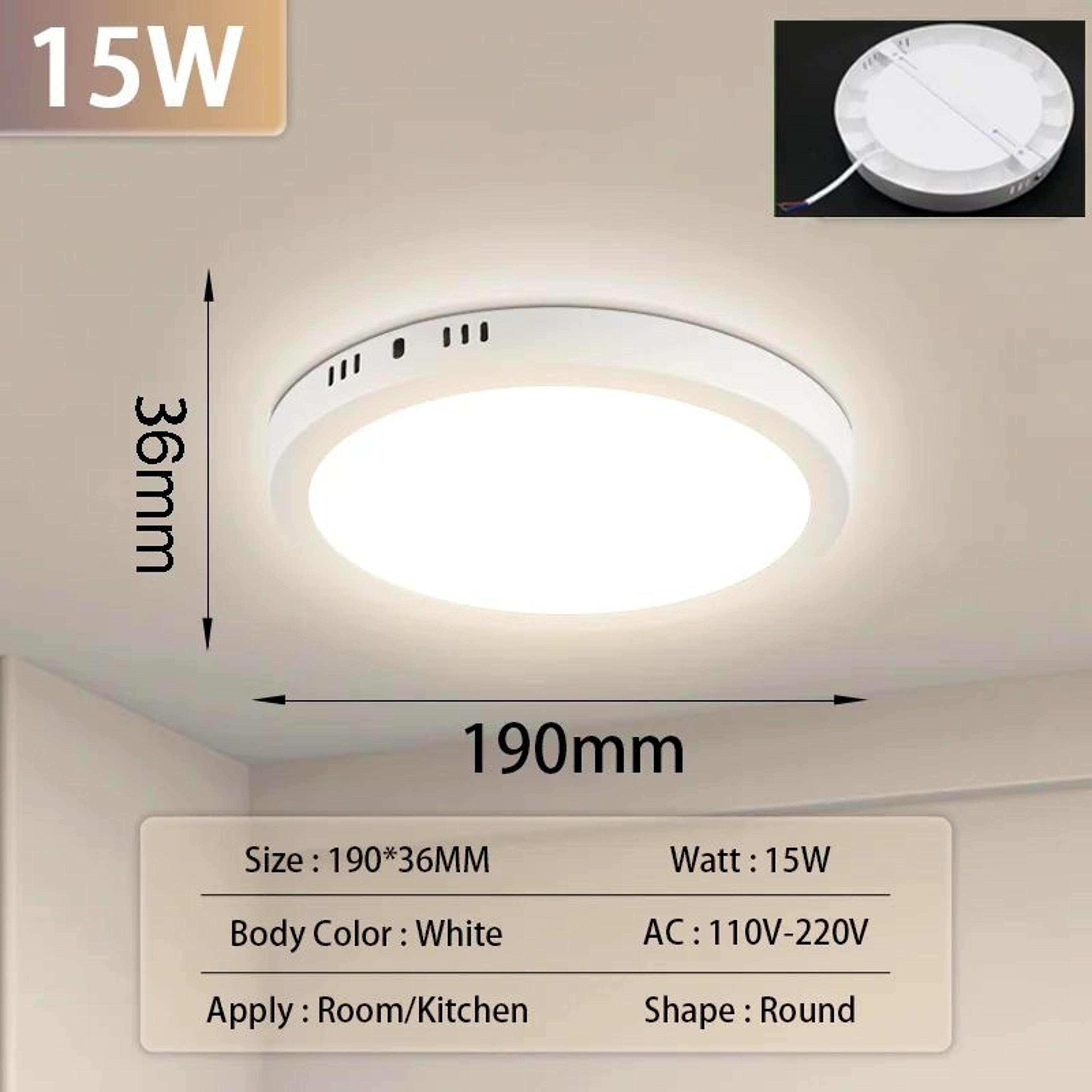 UltraThin Modern LED Ceiling Light  Flush Mount Panel For Living  Bedroom 7