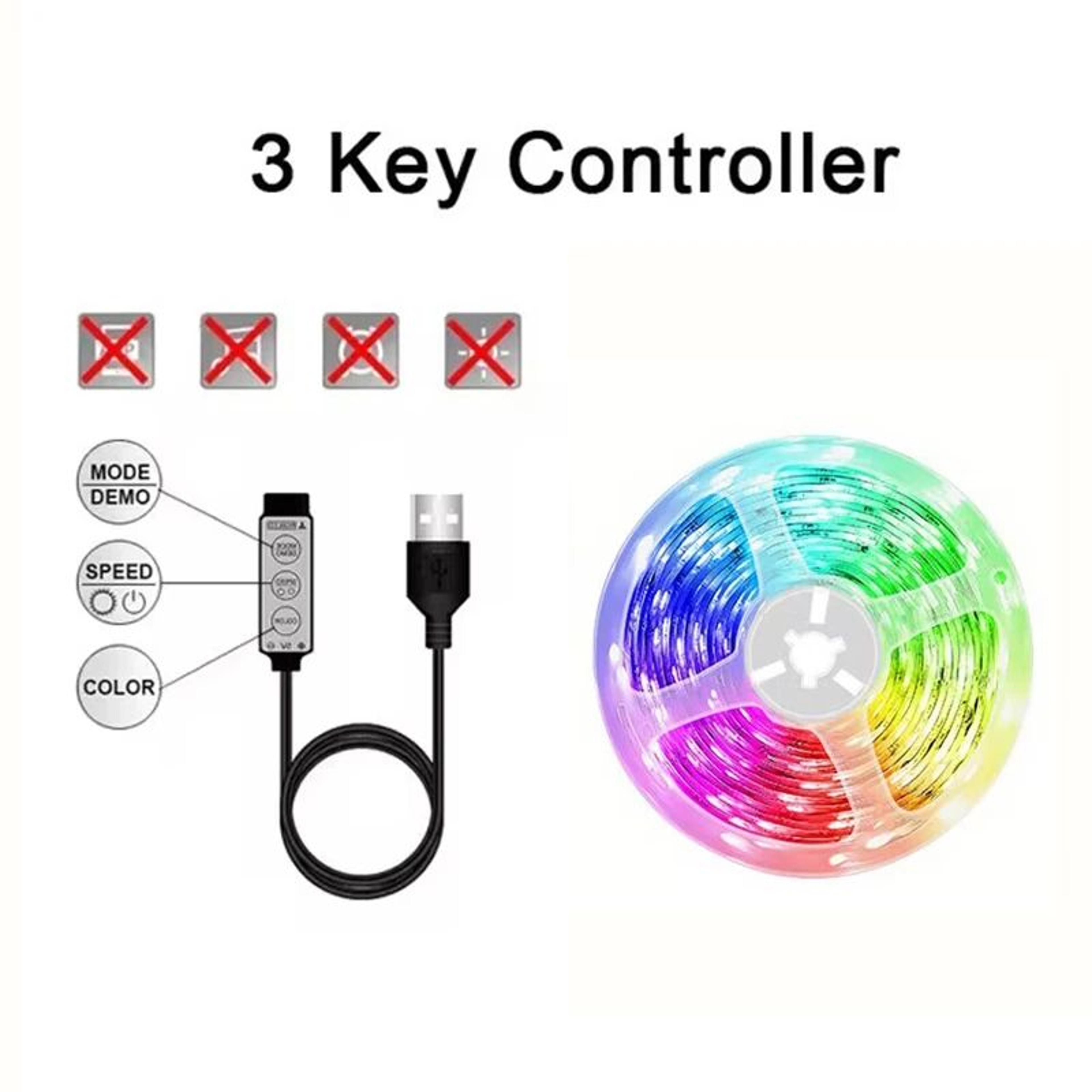 Smart RGB USB LED Strip Lights With WiFi App Control Tuya Alexa  Google Compatible 6