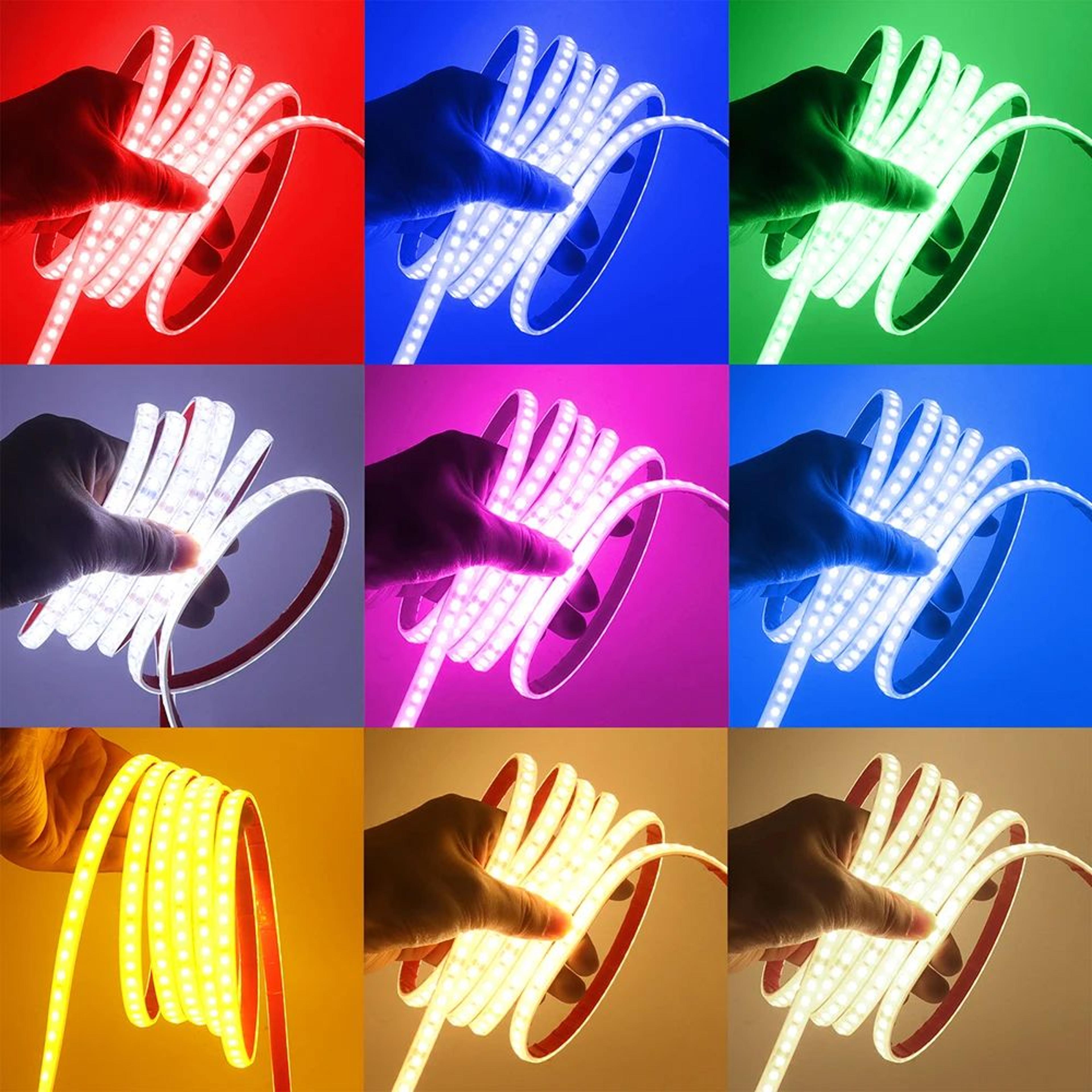 Solar Waterproof LED Light Strip 24V IP68 Outdoor Garden  Party Lighting 4