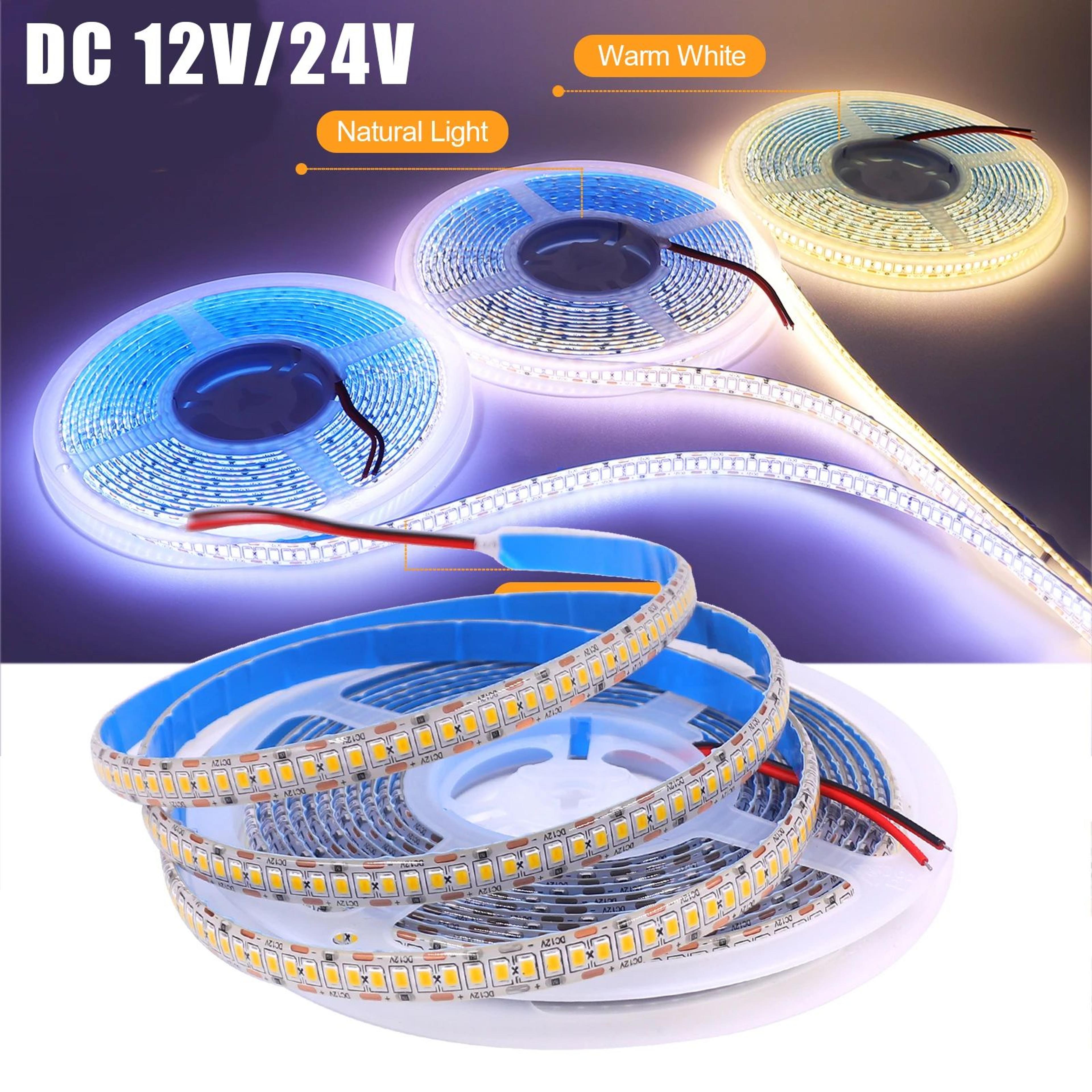 UltraFlex 5m Warm White LED Strip Lights  Waterproof 12V24V SMD 2835 HighBrightness Ribbon 4