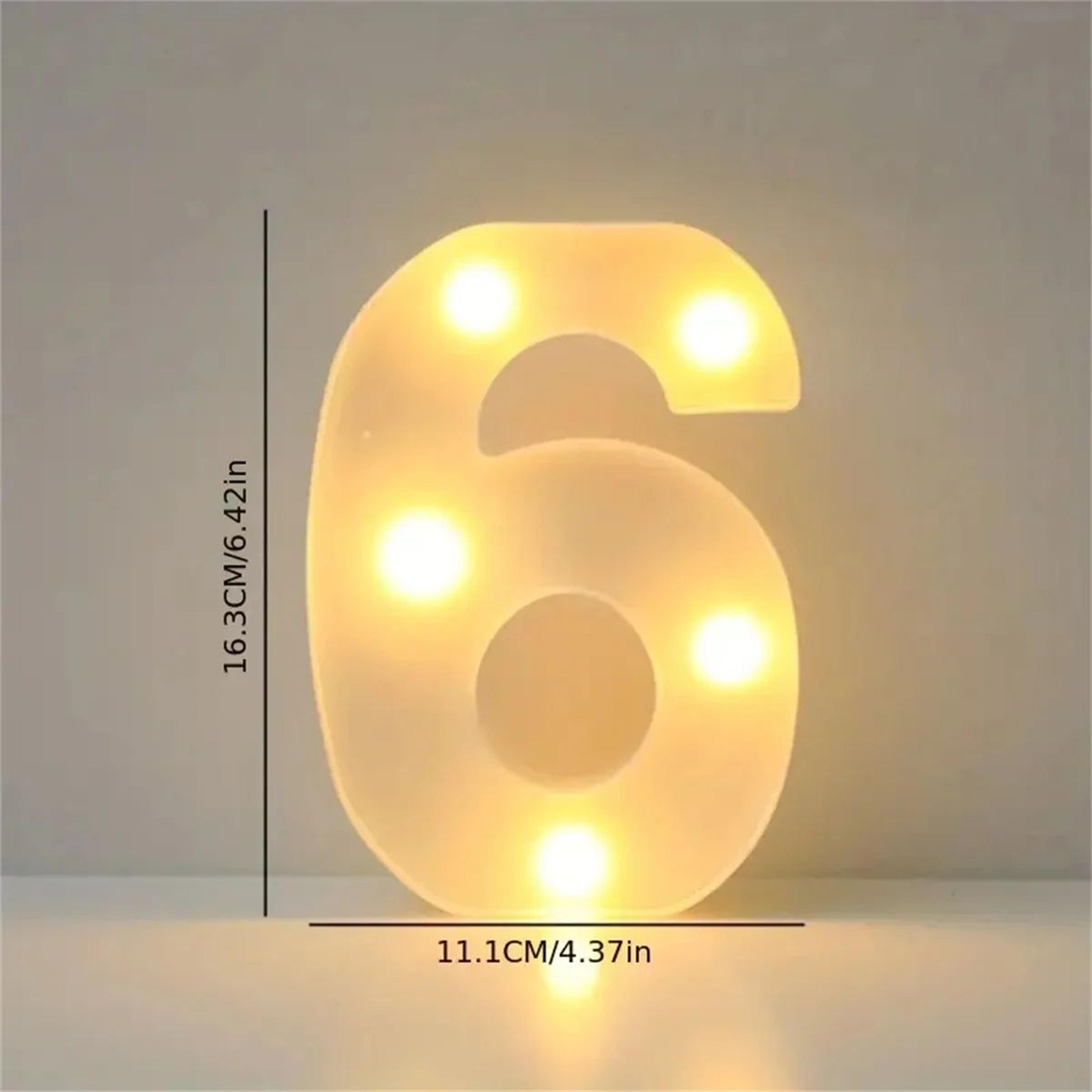 LED Marquee Letter Light  16cm Light Up Alphabet  Number Night Decor 12