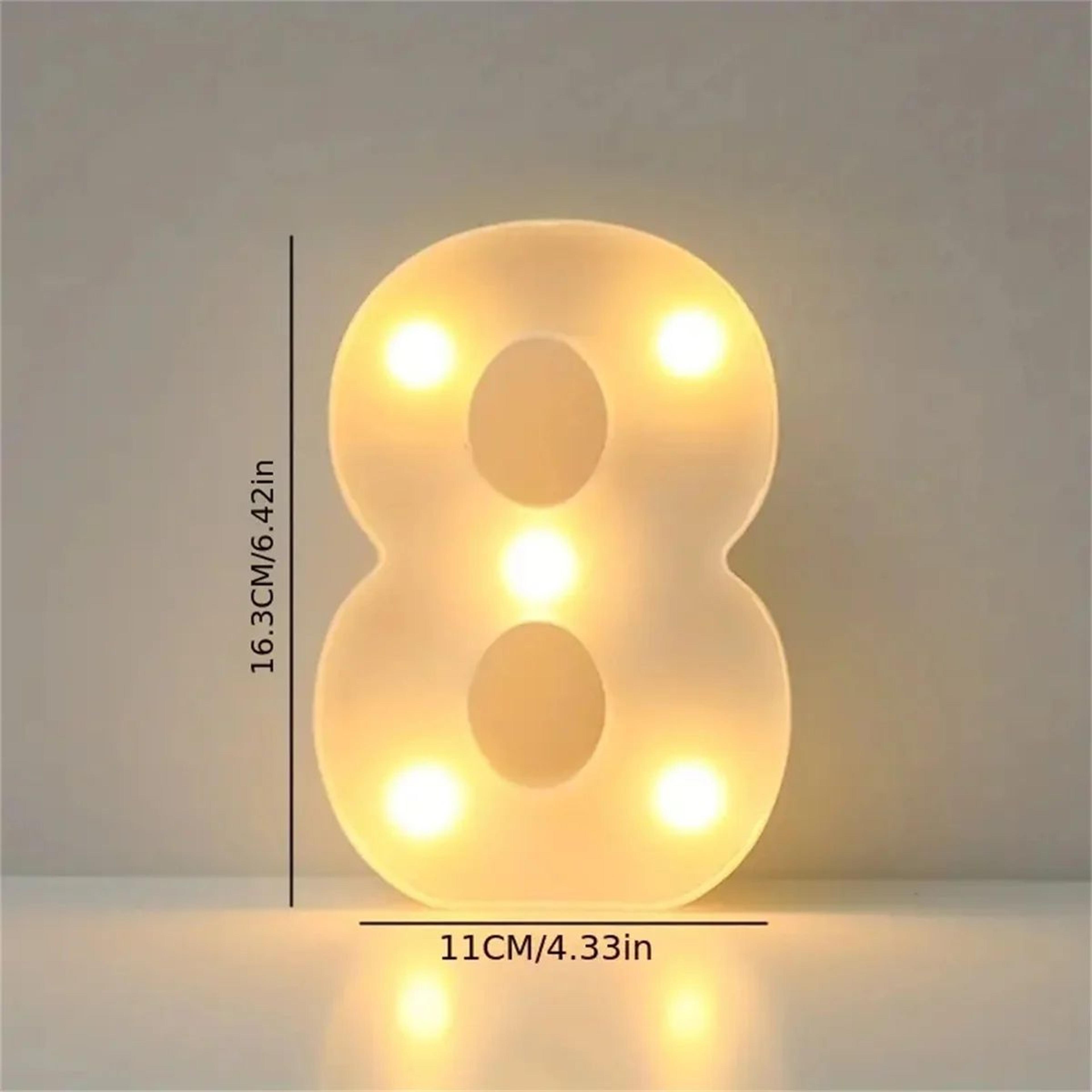 LED Marquee Letter Light  16cm Light Up Alphabet  Number Night Decor 14