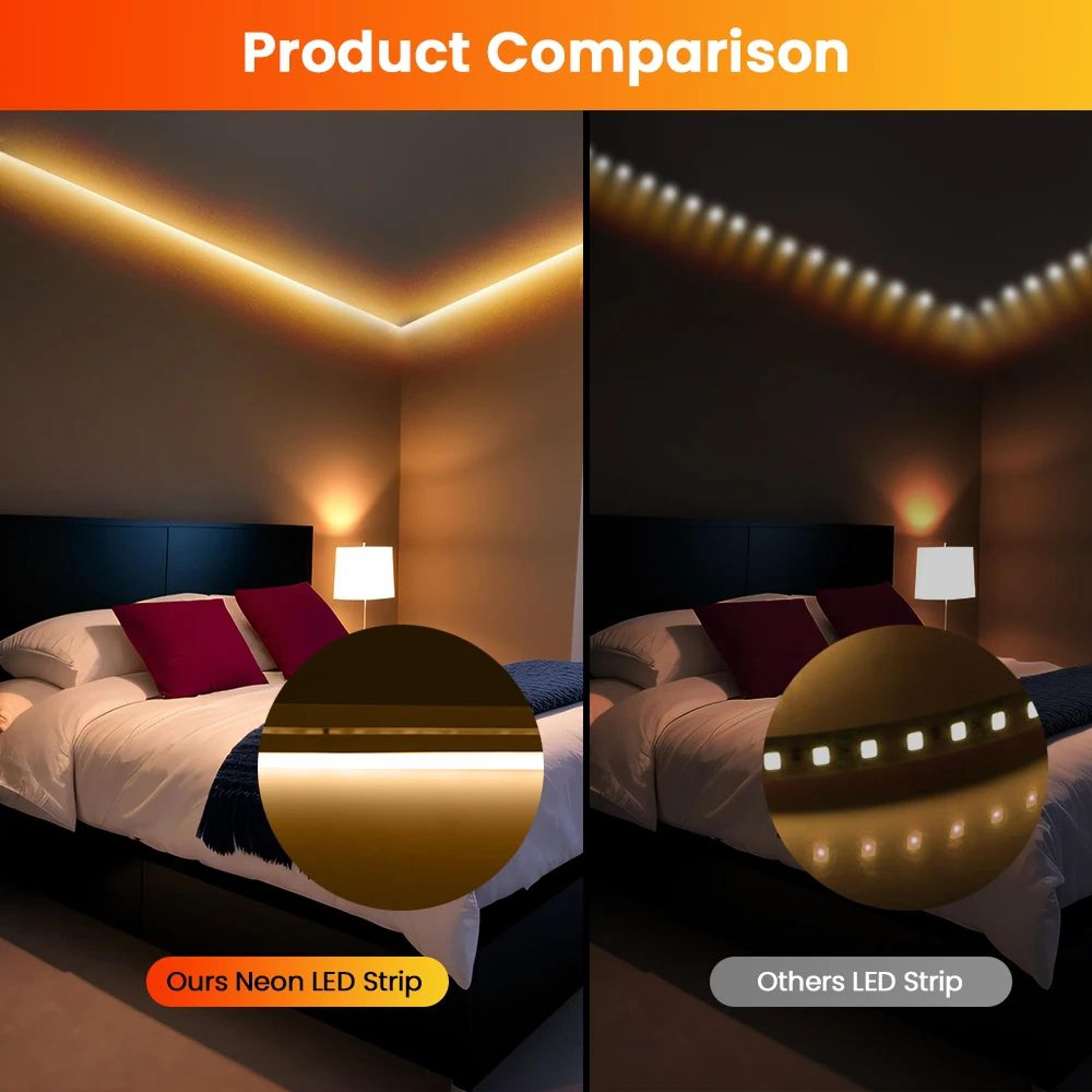 24V IP67 Waterproof Neon LED Strip Light 120M Silicone Neon Rope For TV Backlight  Home Decor 3