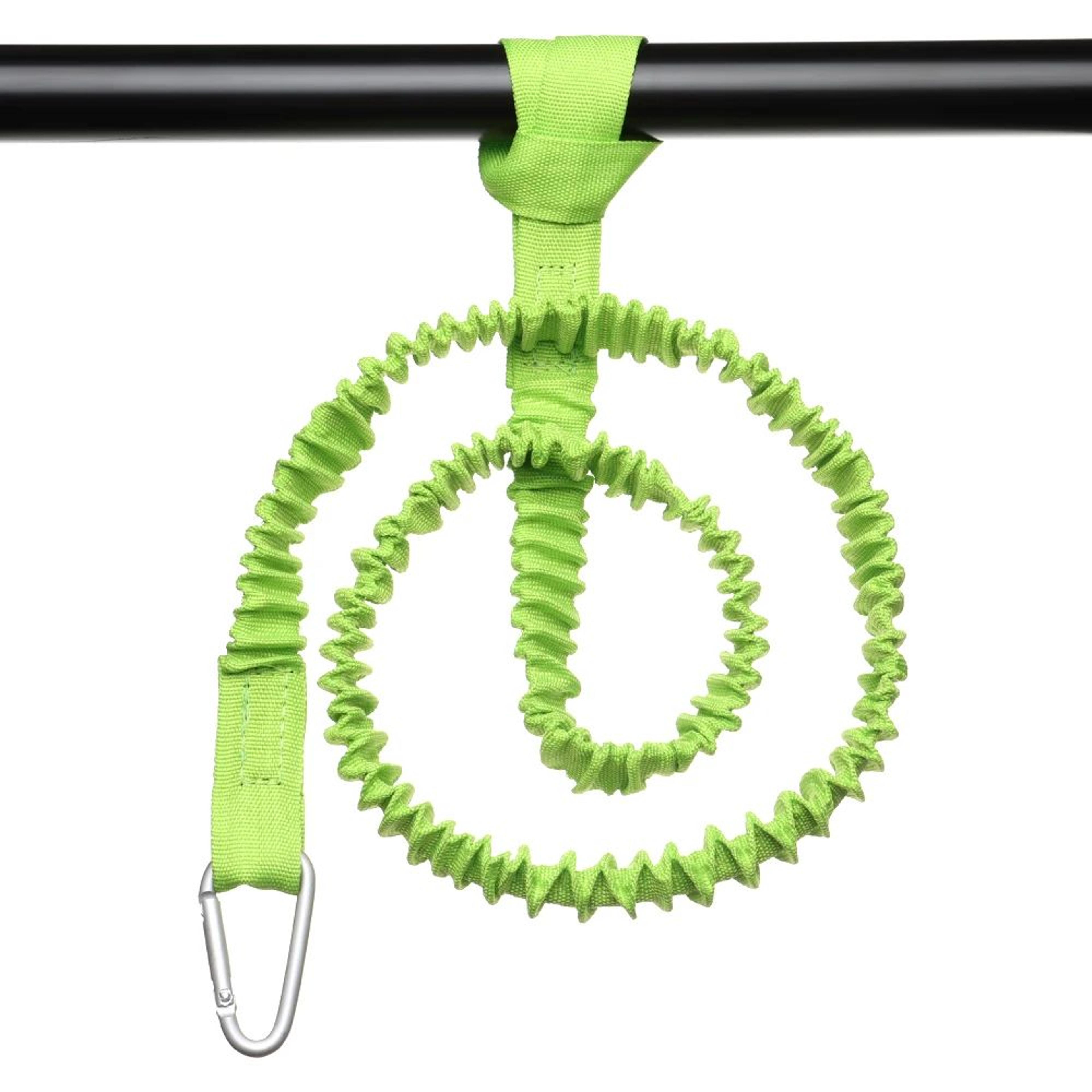 Coiled Kayak Paddle Leash With Carabiner  Adjustable Safety Tether For Paddles  Rods 0