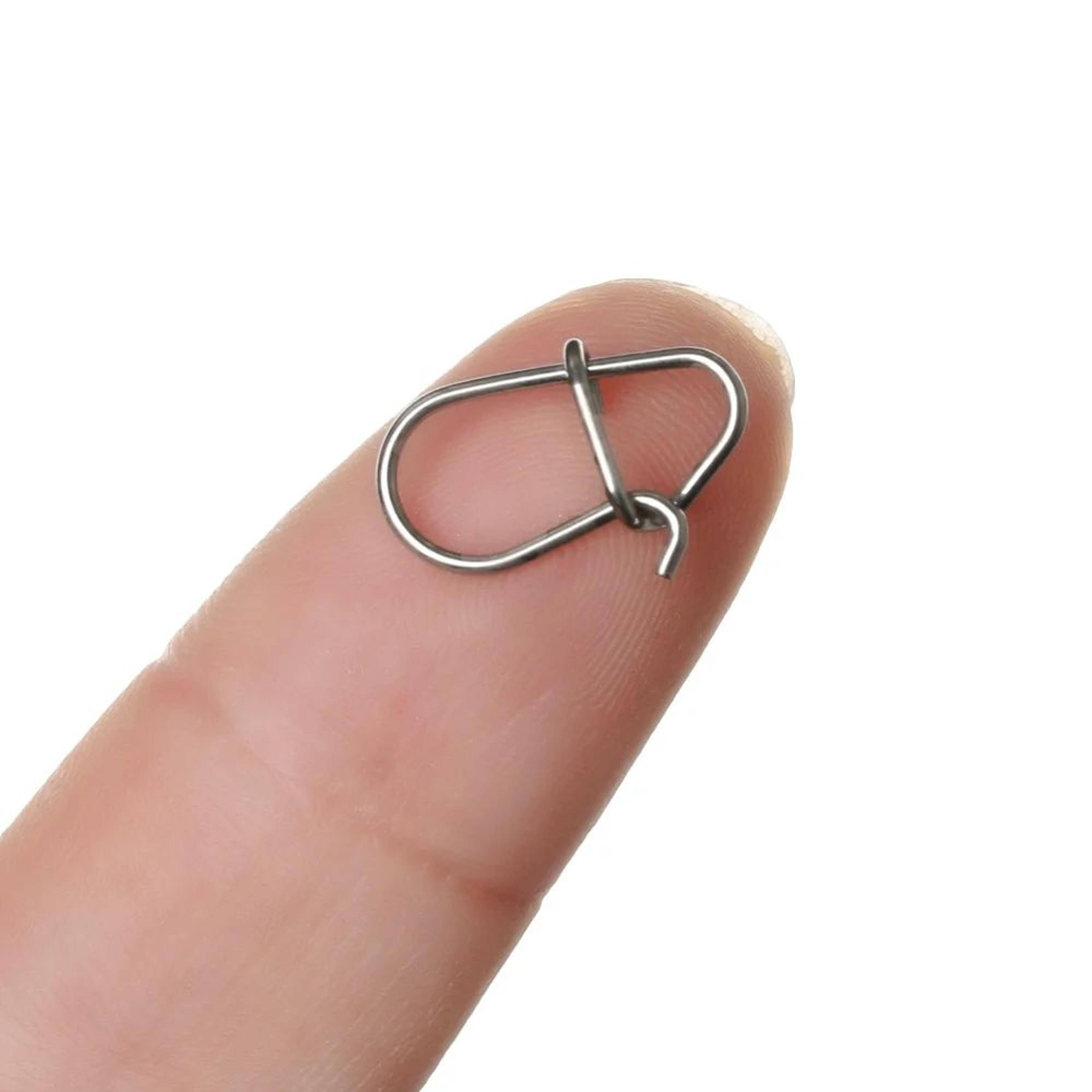 100Piece Stainless Steel Fishing Swivel Snap Set With Fast Lock Split Rings  Barrel Connectors 3