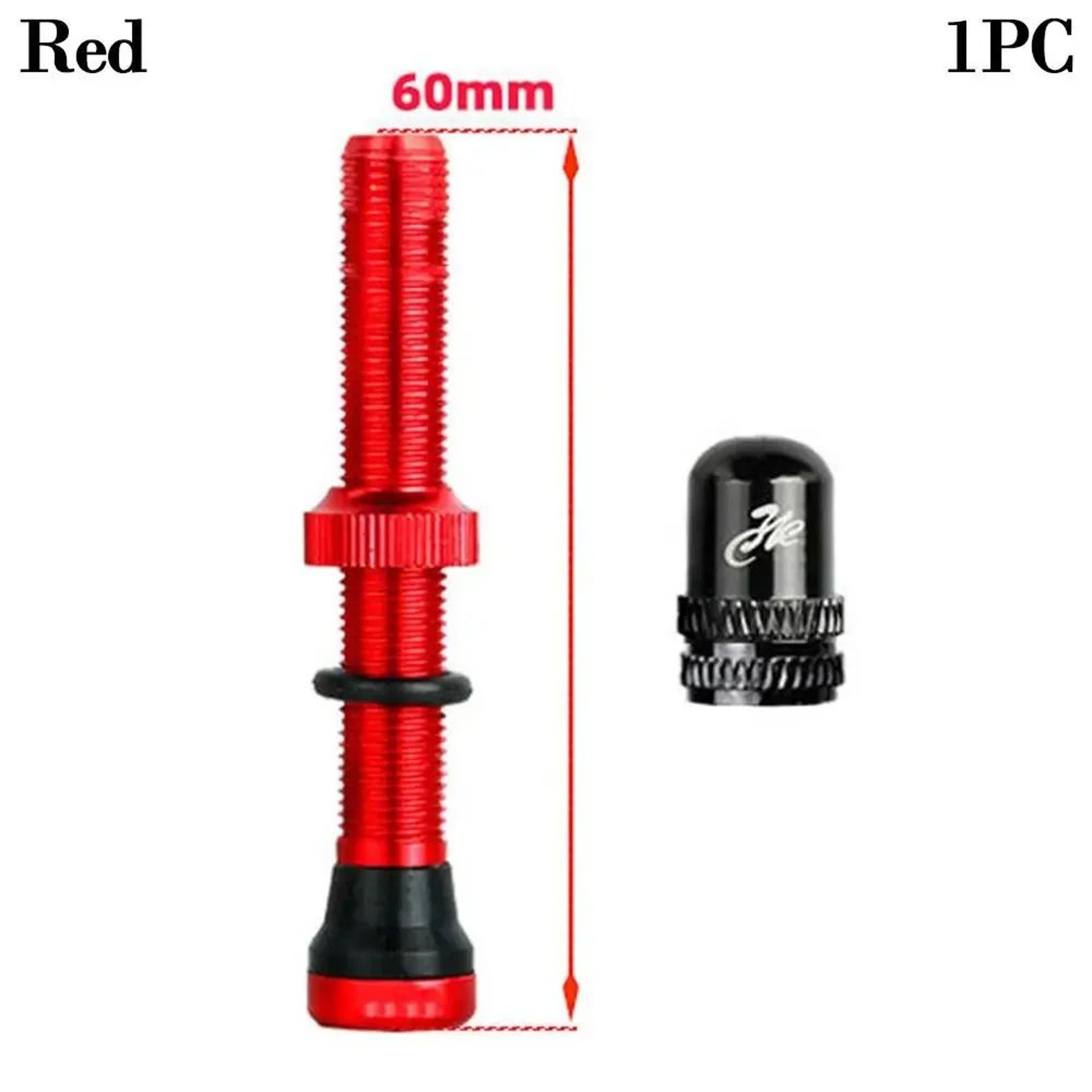 Tubeless Presta Valve Stem Set 40mm60mm With Tool And Alloy Cap For Road  MTB Bikes 9