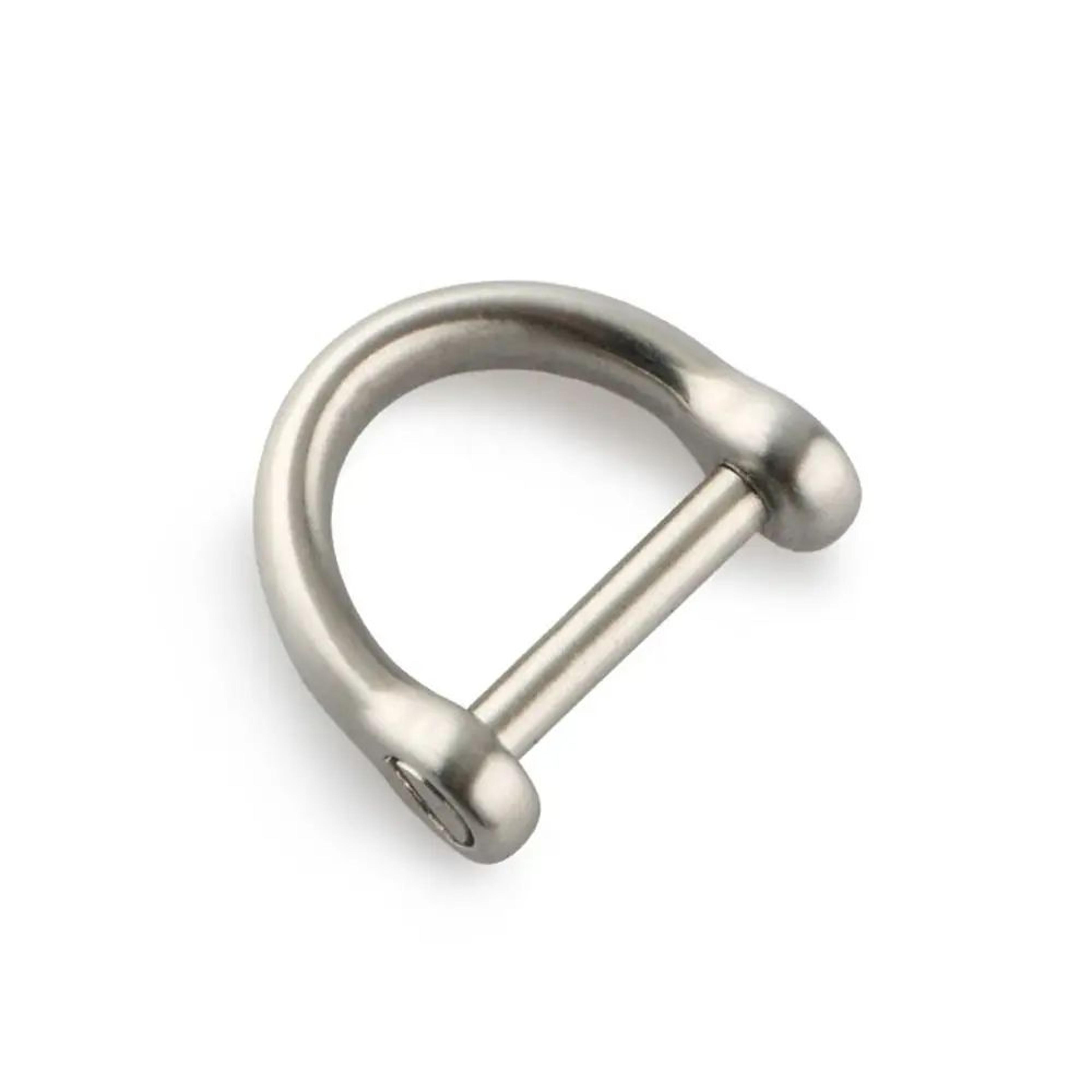 Solid Stainless Steel Carabiner Shackle With Screw Lock  D Bow Keychain Connector Clip 921mm 10