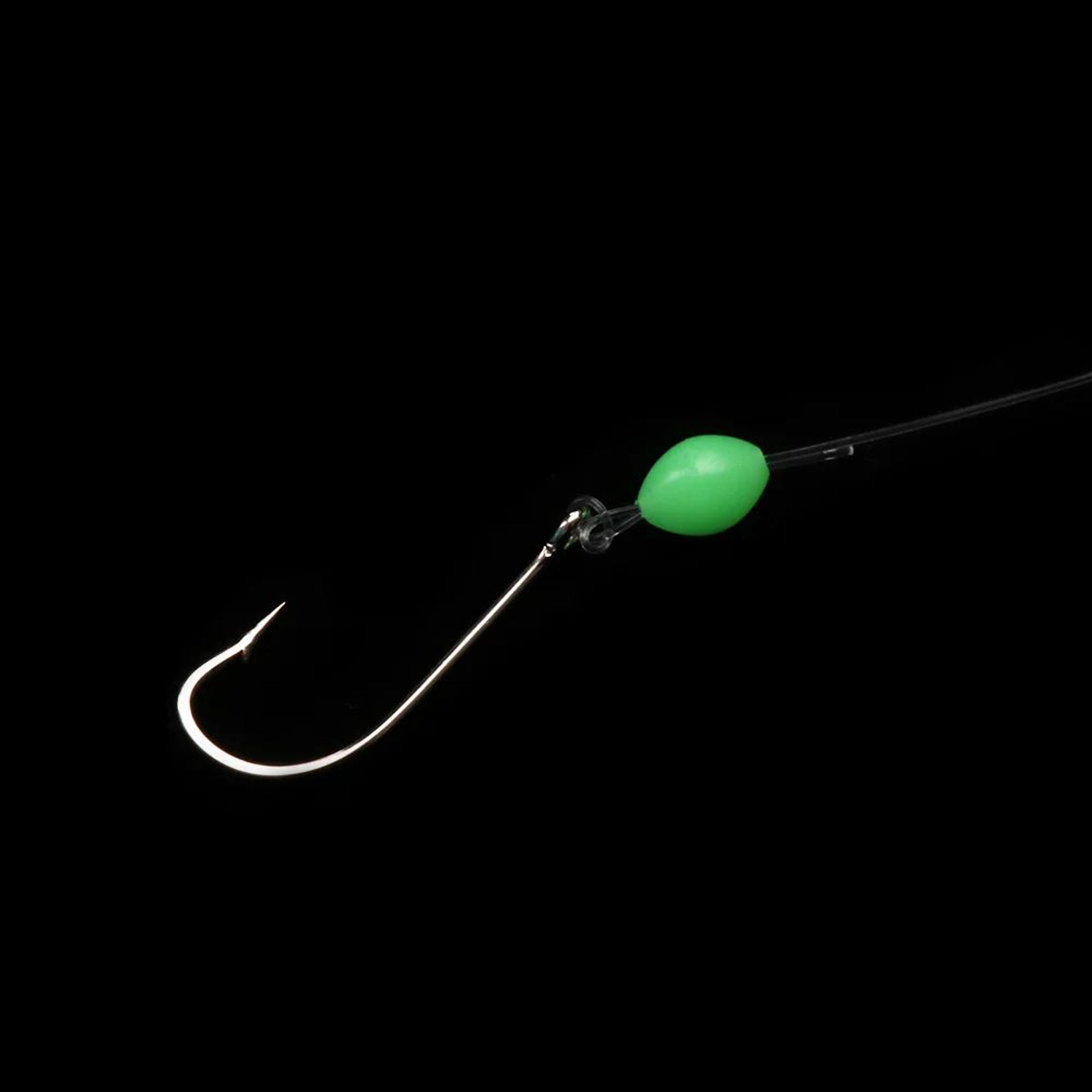 Luminous Oval Fishing Beads 100pcs  Glow Sink  Stopper Beads For Night Fishing Tackle 2