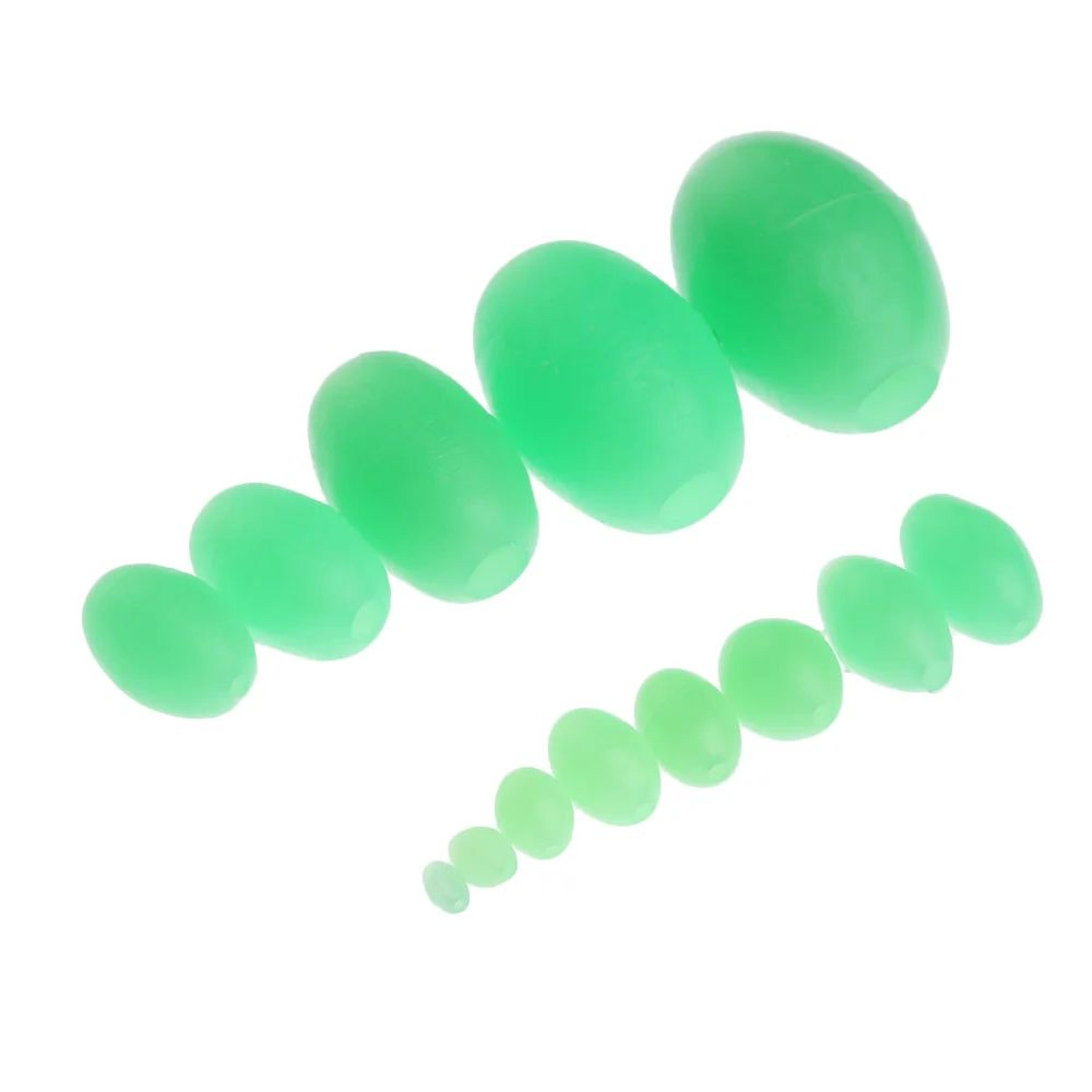 Luminous Oval Fishing Beads 100pcs  Glow Sink  Stopper Beads For Night Fishing Tackle 3