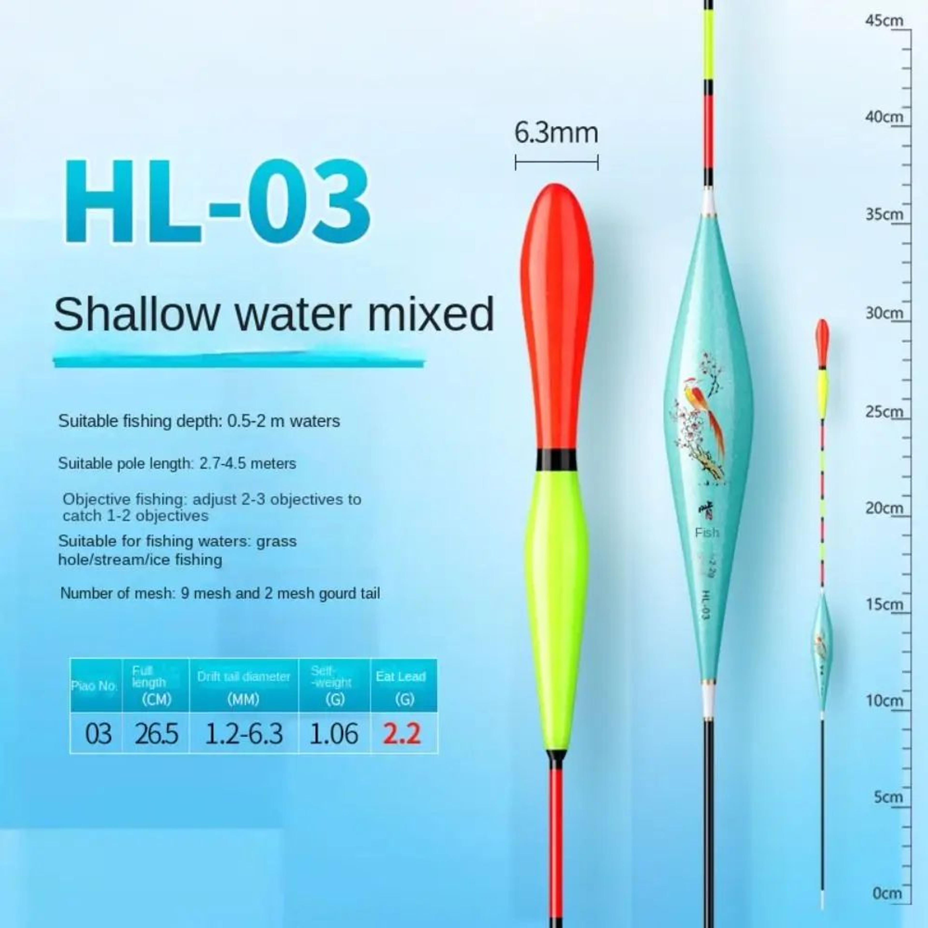 3Pack Rocky Strike Indicator Fishing Floats  HighVisibility Triangle Tail Slip Bobber Set 6