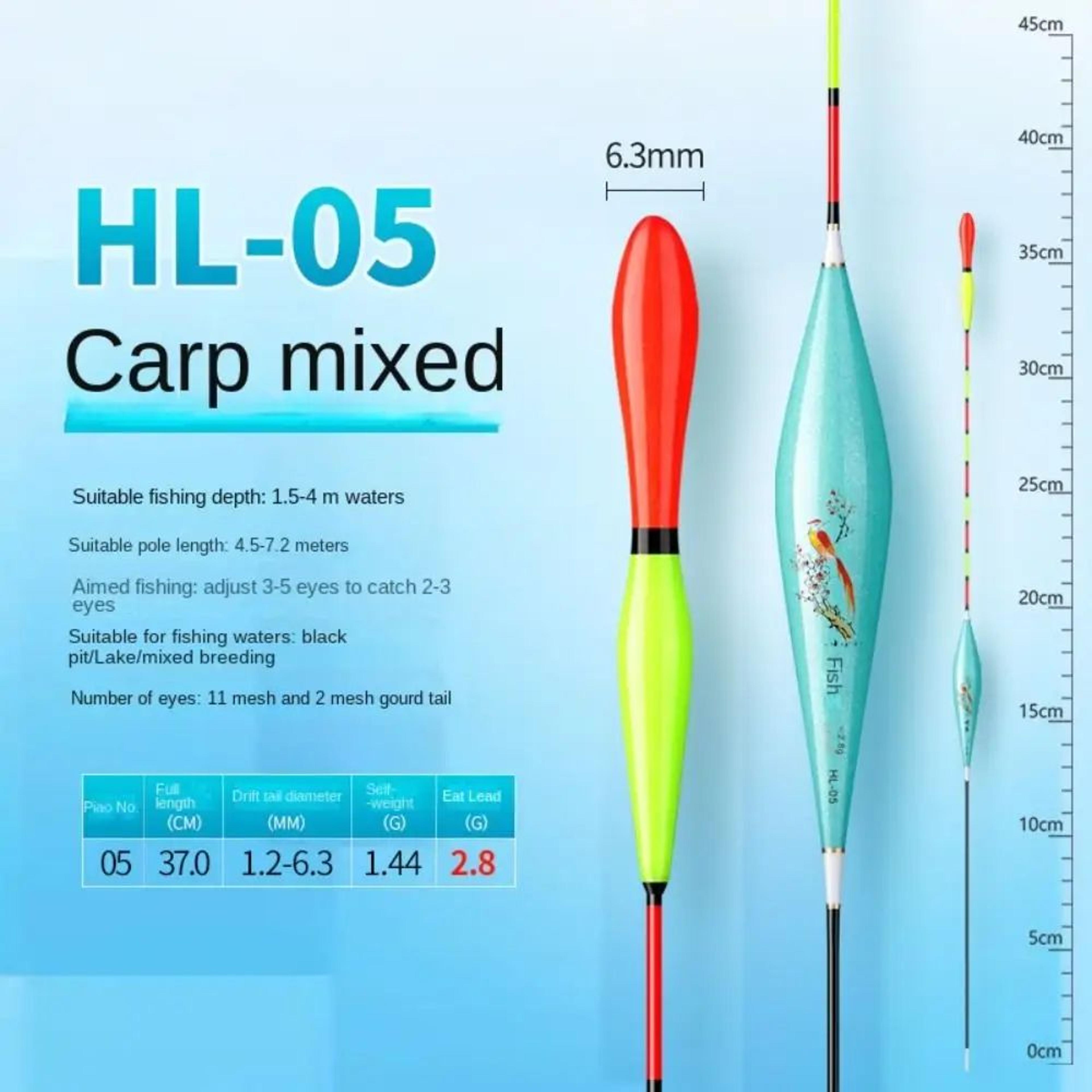 3Pack Rocky Strike Indicator Fishing Floats  HighVisibility Triangle Tail Slip Bobber Set 8