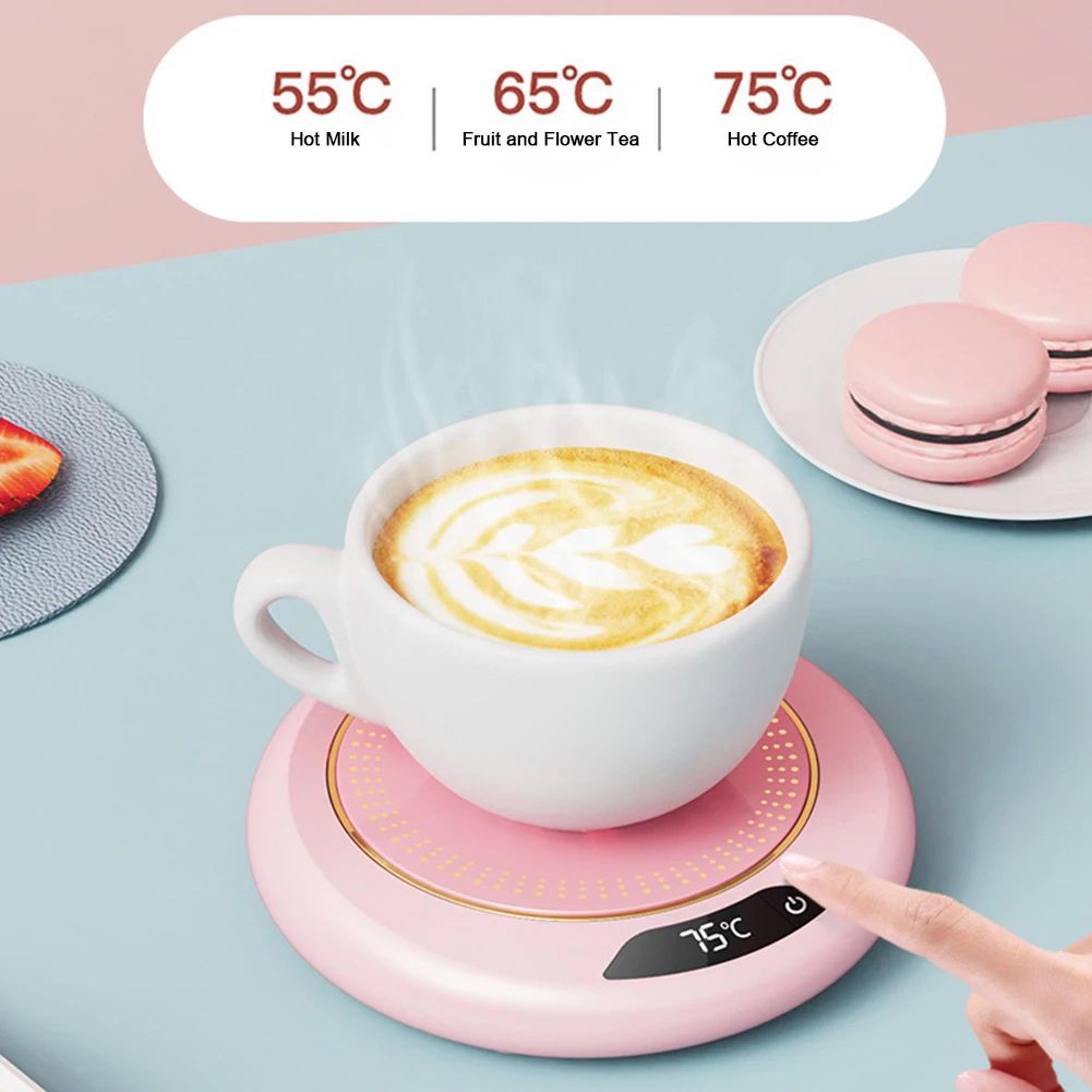 USB Cup Warmer Heated Coaster With 3 Temperature Settings  Coffee Mug Warmer For Desk  Home 0
