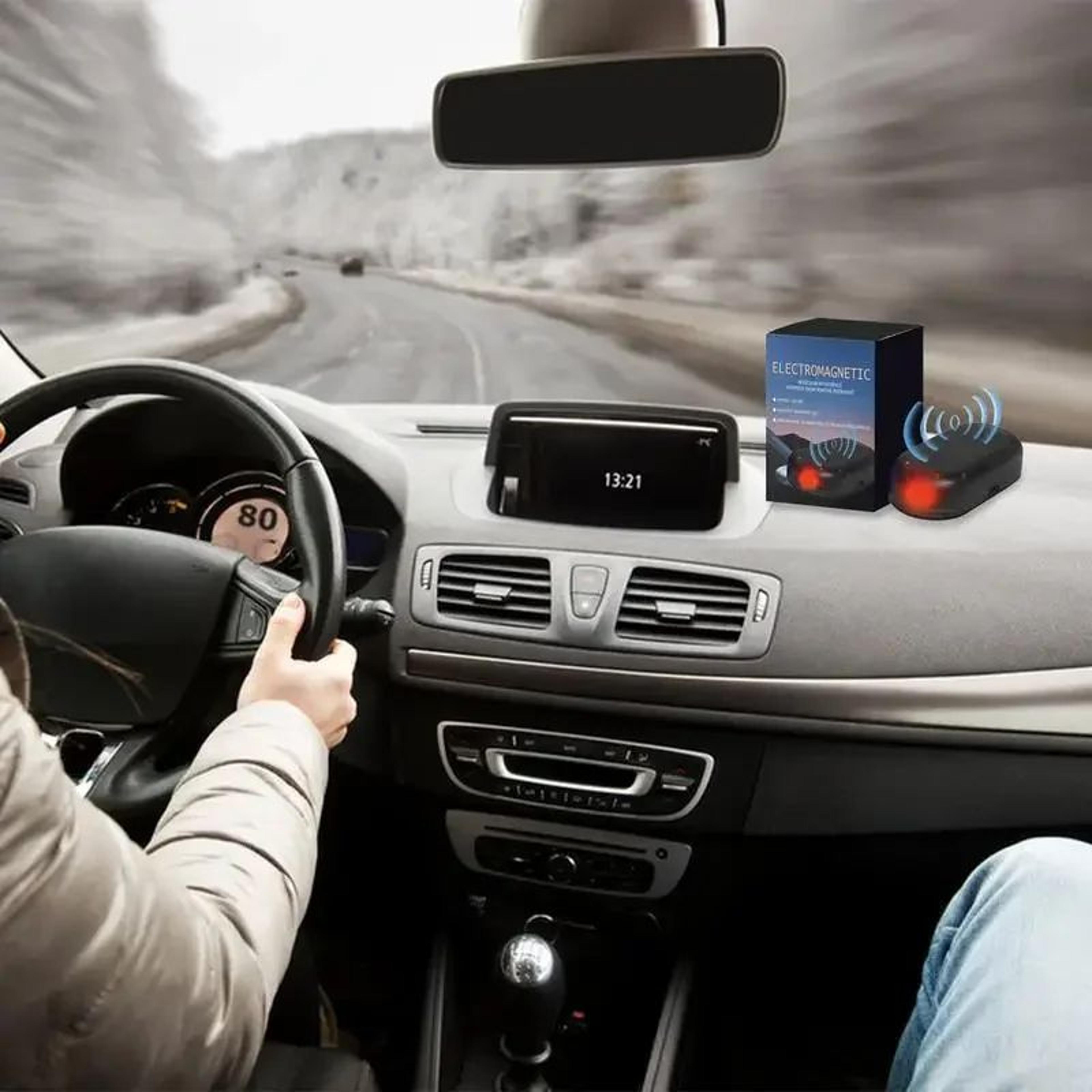 Solar Car DeIcer  AntiTheft Warning Light  Electromagnetic Windshield Defroster Device Solar  USB 4