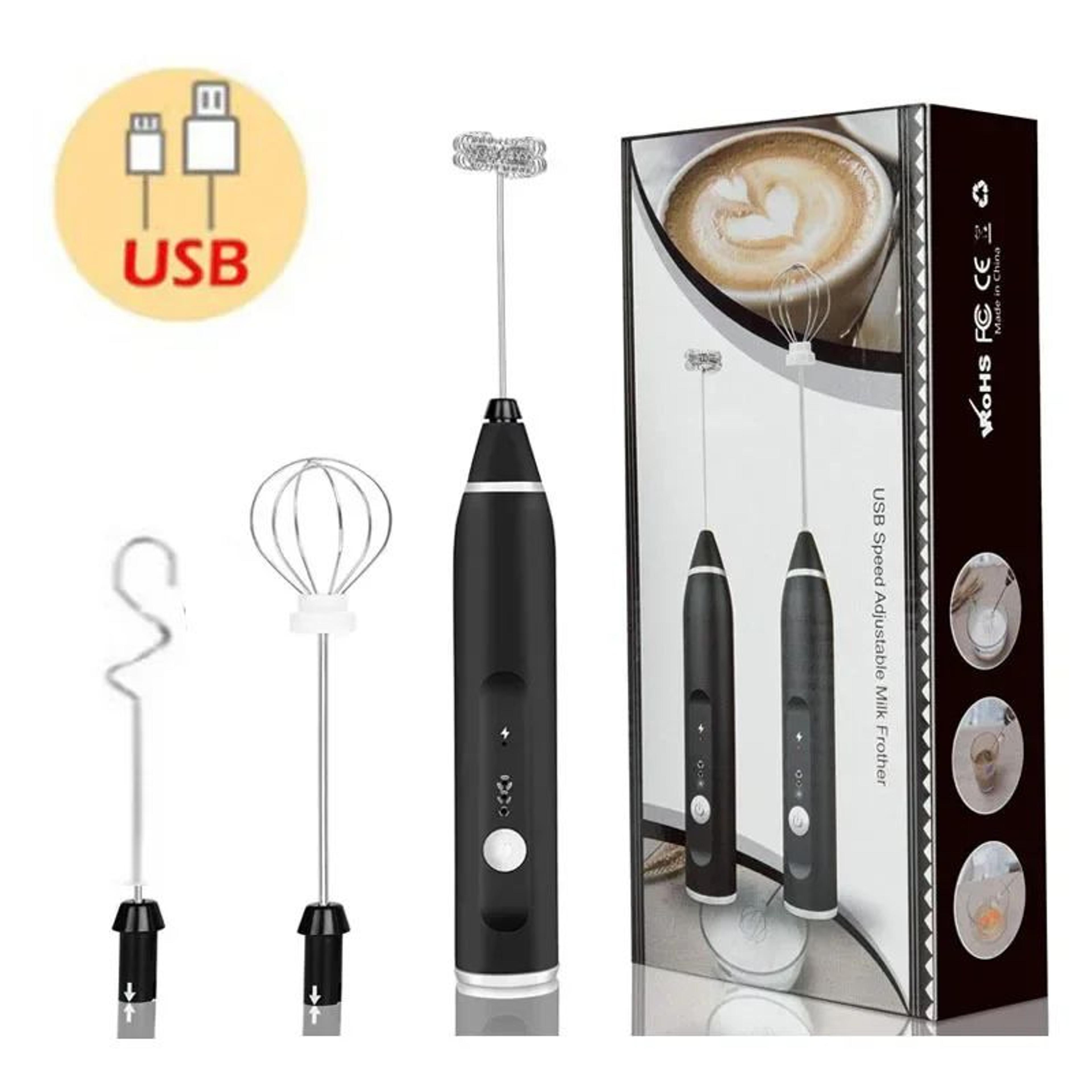 USB Rechargeable Handheld Milk Frother Wand  Electric Coffee  Matcha Foamer Whisk Mixer 7