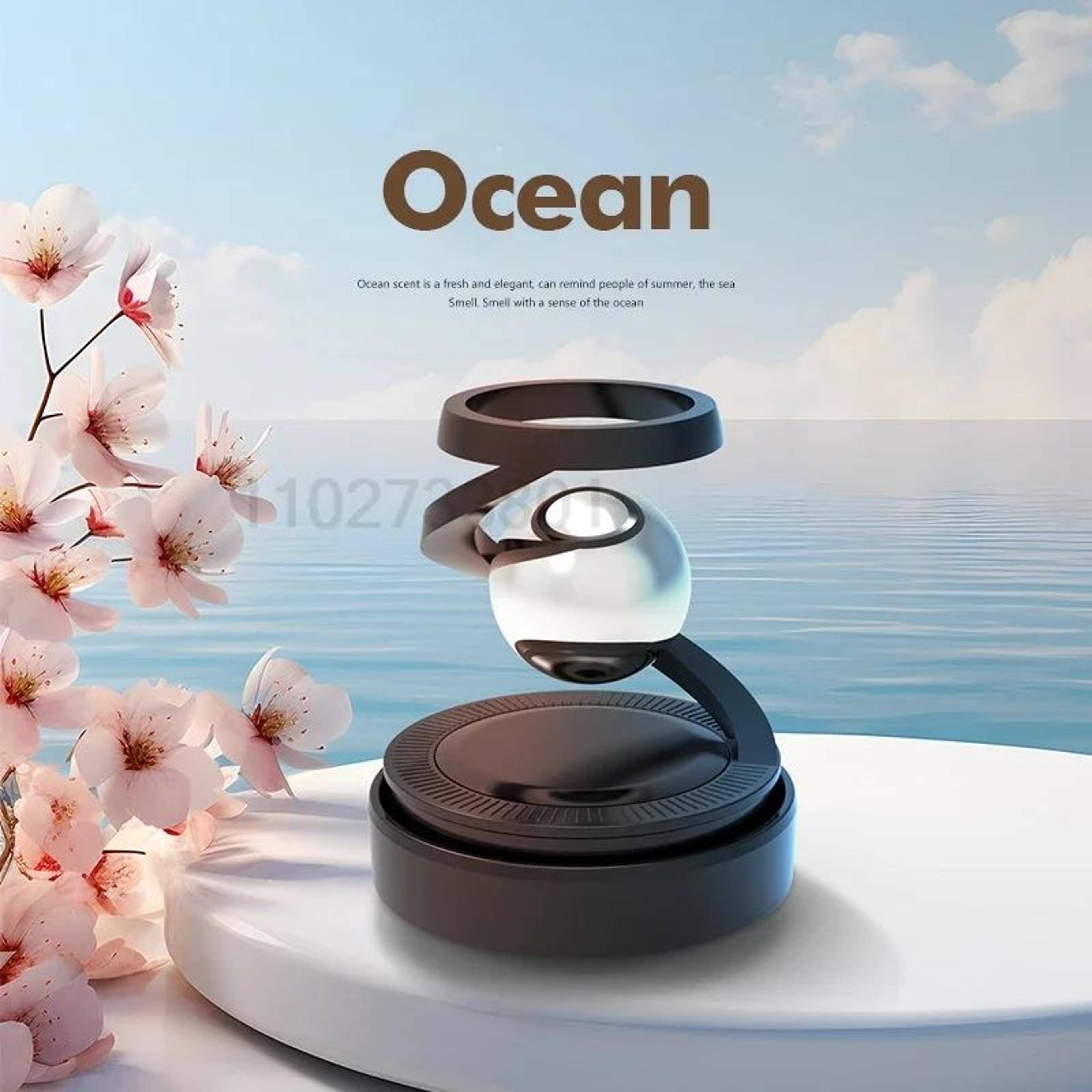 Interstellar Solar Rotating Car Air Freshener Diffuser  Luxury Dashboard Aromatherapy 7