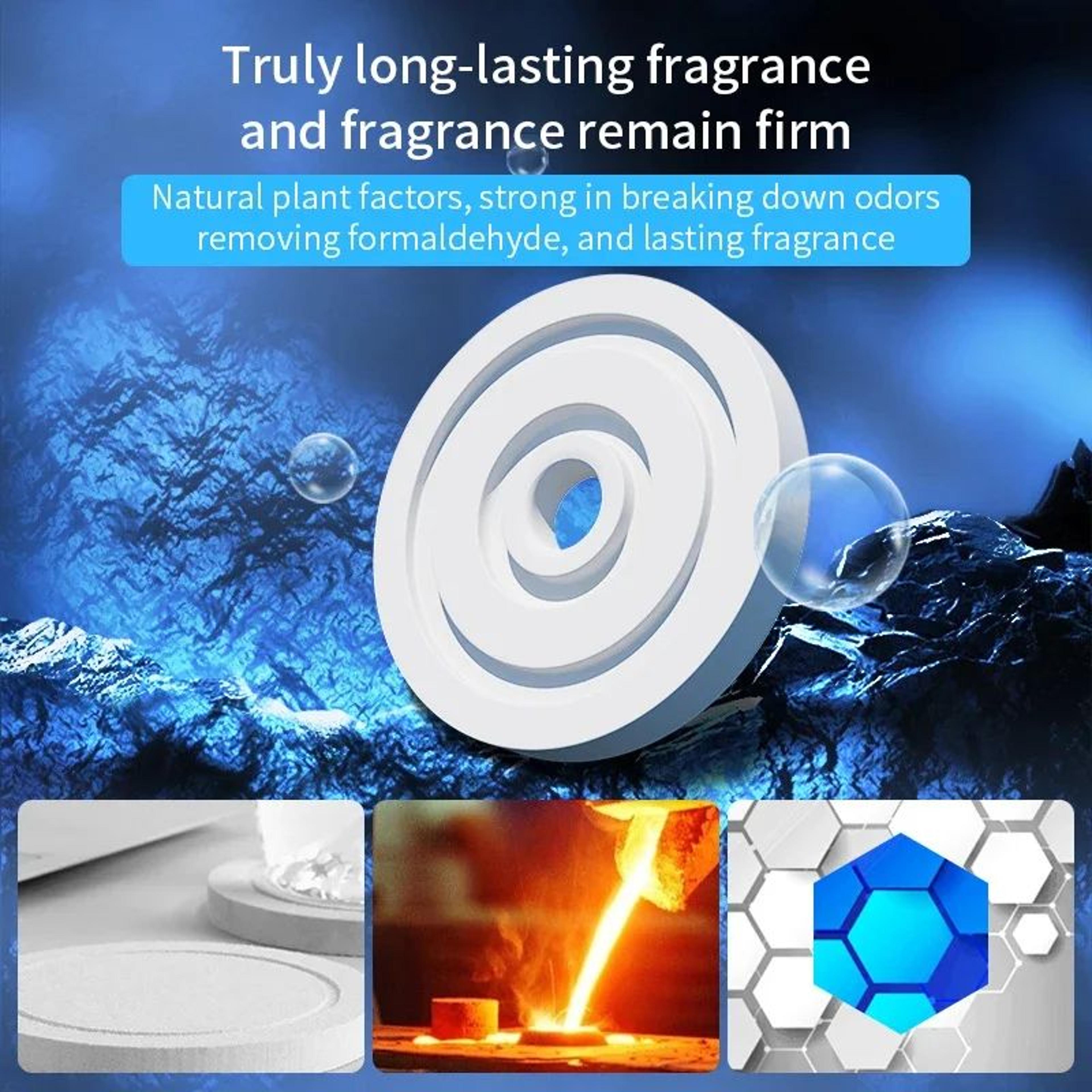 UFO Solar Car Air Freshener  Aluminum Alloy Rotating Car Fragrance Diffuser For Clean Fresh Drives 2
