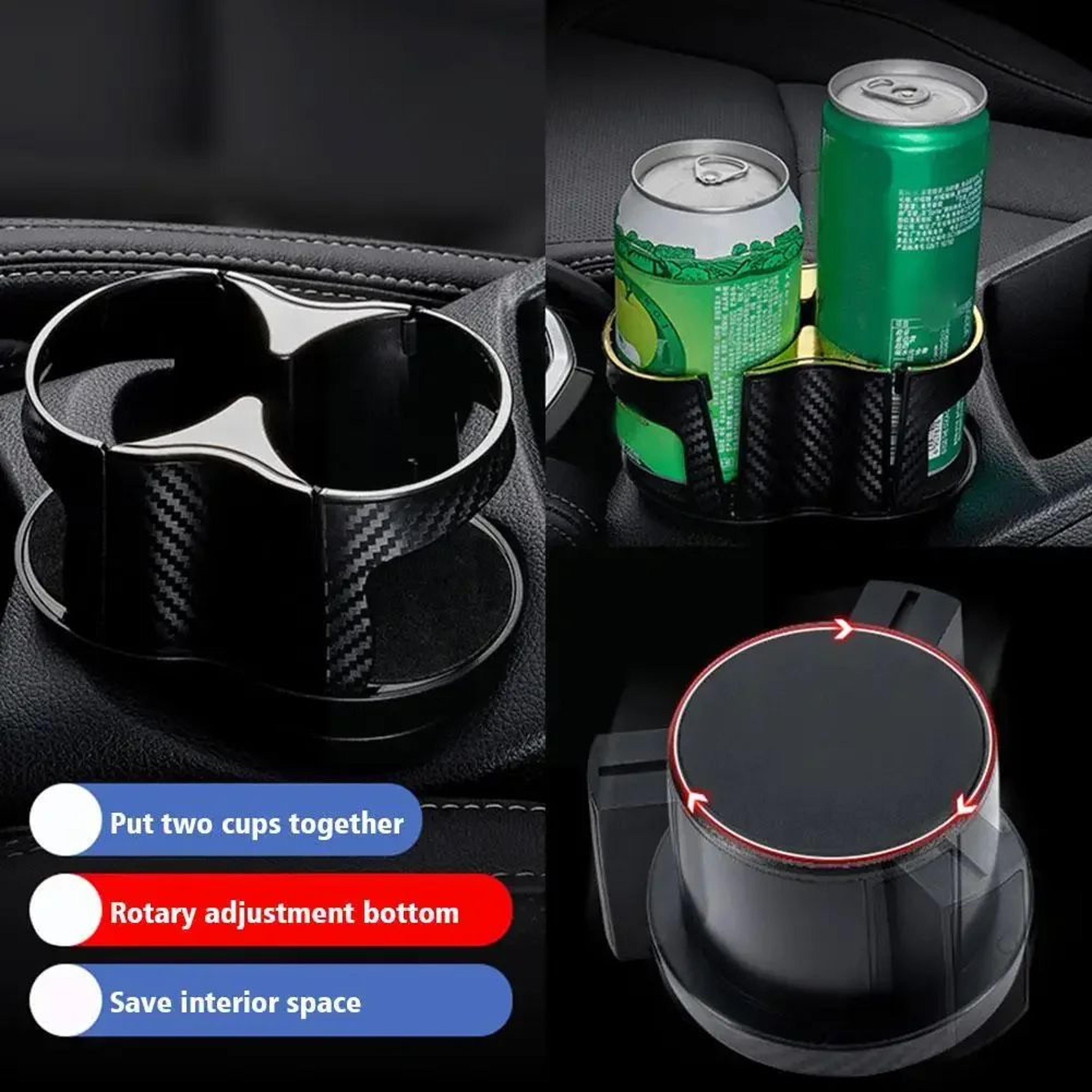 2in1 Car Cup Holder Expander  Organizer  Adjustable Cup Holder Adapter For Large Bottles 3