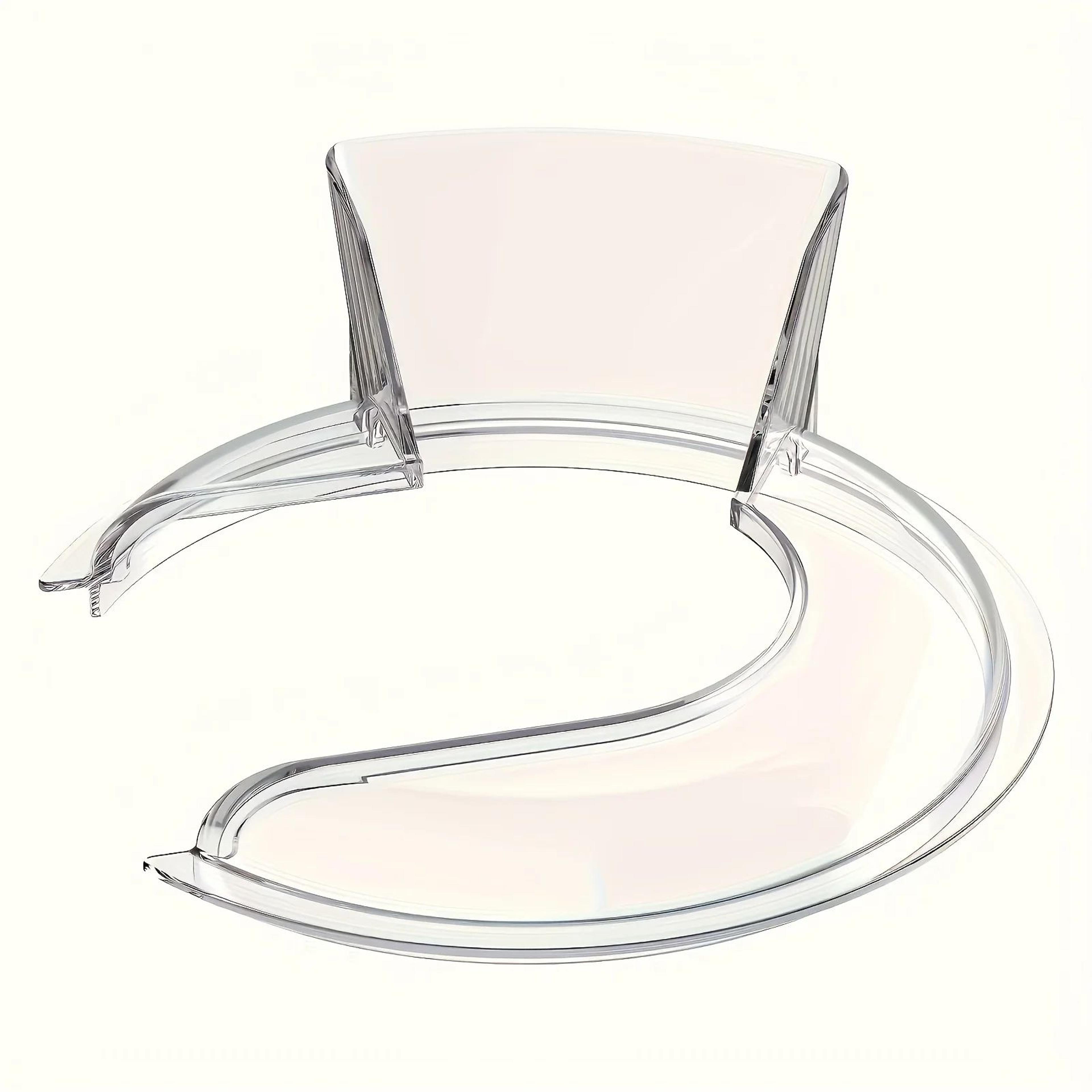 CleanPour KitchenAid Splatter Guard With Clear Chute  Precision Pouring Shield For 455 Quart TiltHe 1